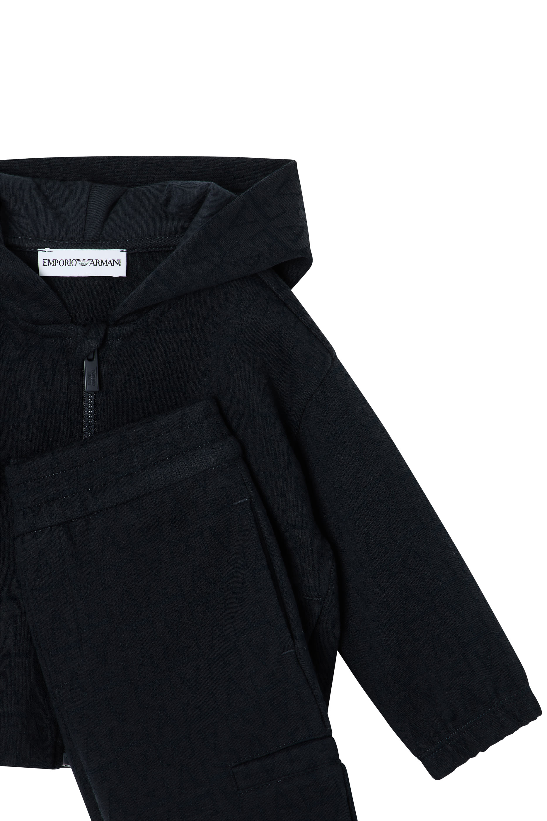 Kids Hooded Monogram Tracksuit 