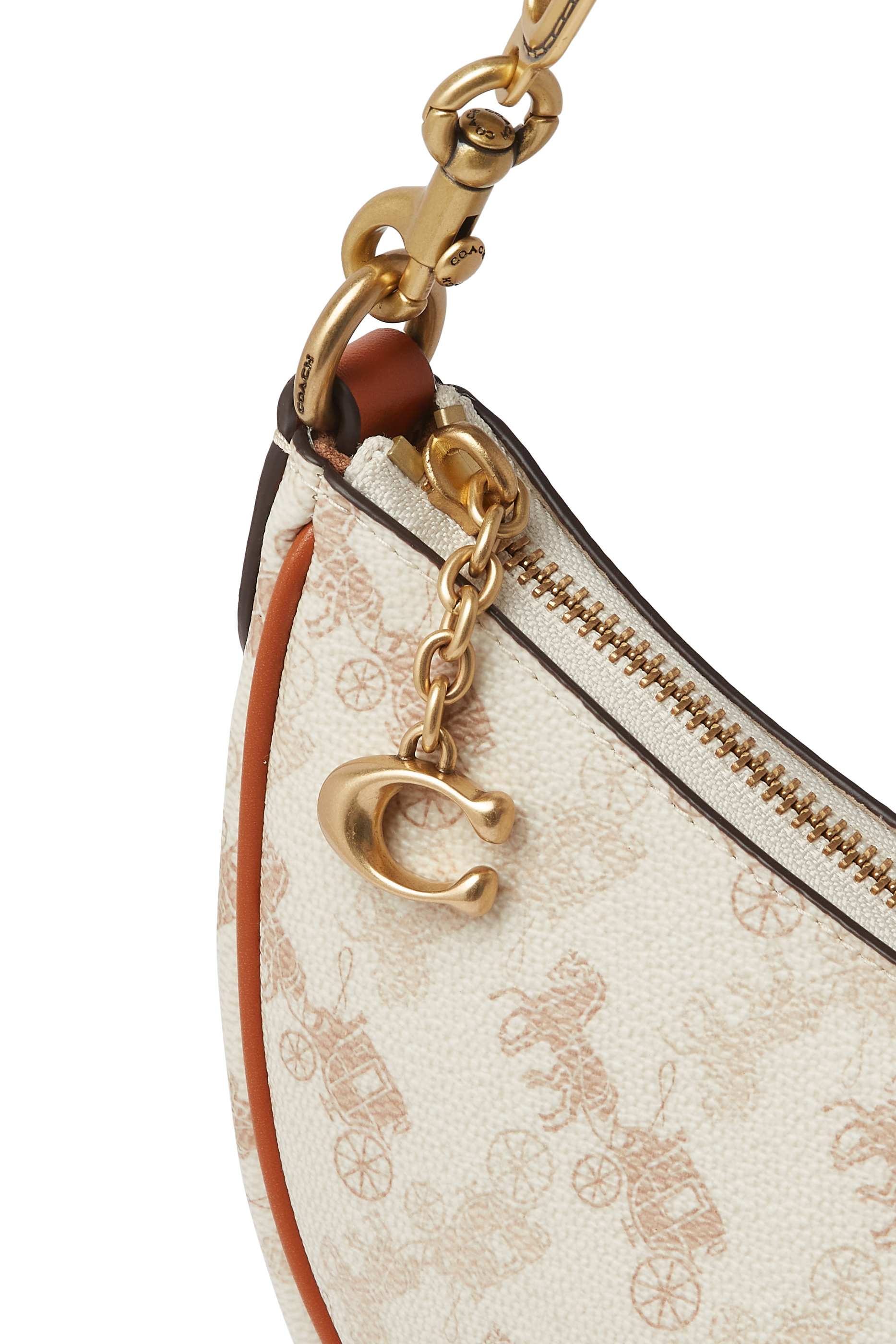 Mira Shoulder Bag with Horse and Carriage Print
