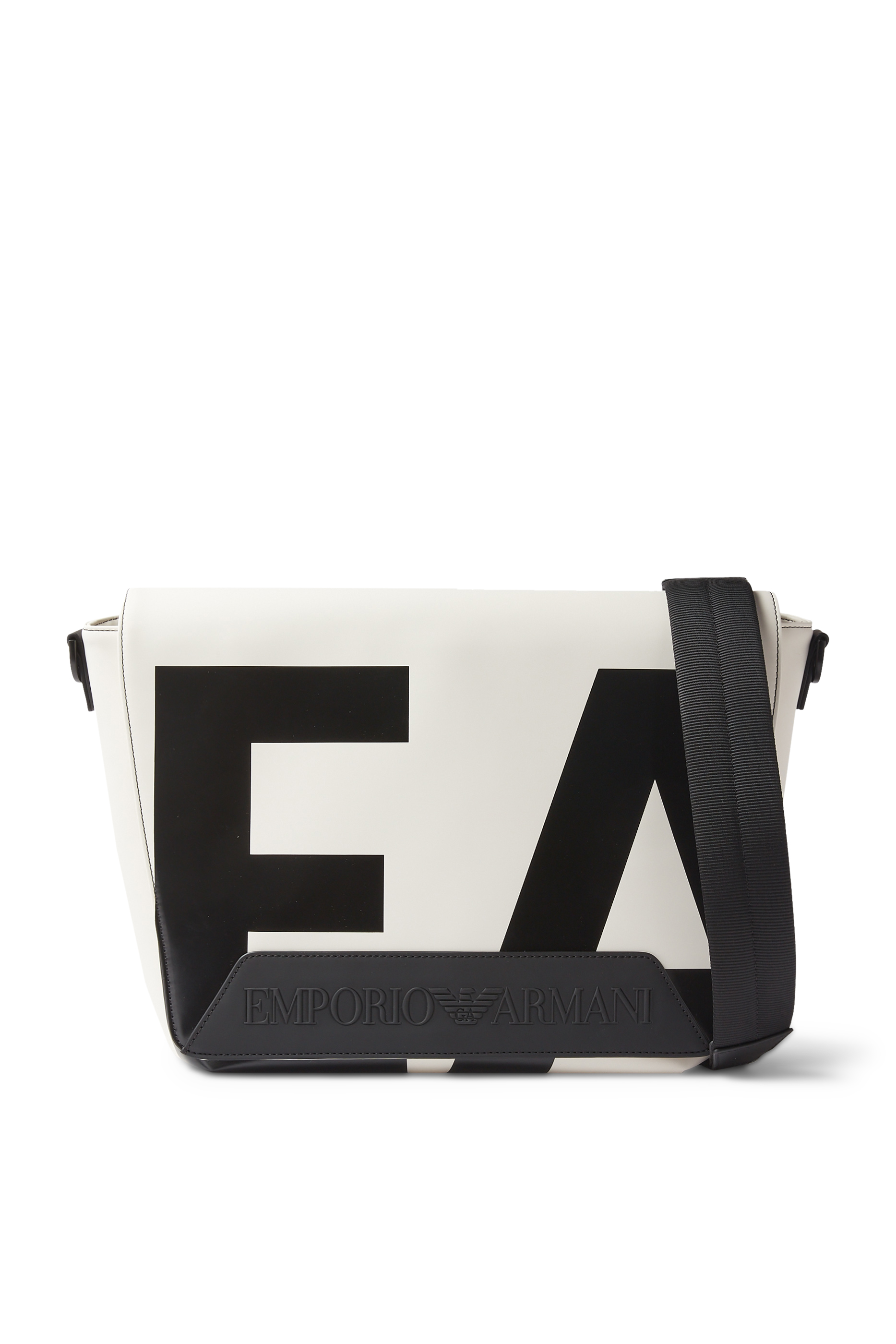 Oversized EA Logo Shoulder Bag