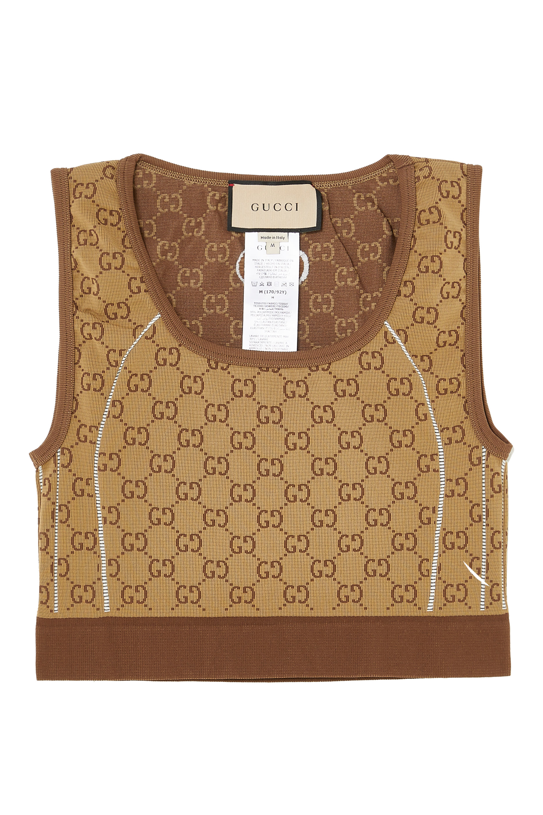 GG Jersey Jacquard Crop Top