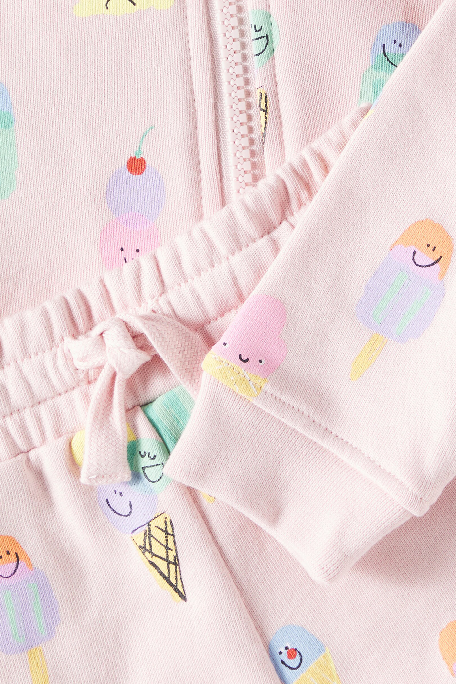 Kids Logo Cotton Hoodie and Sweatshorts Set