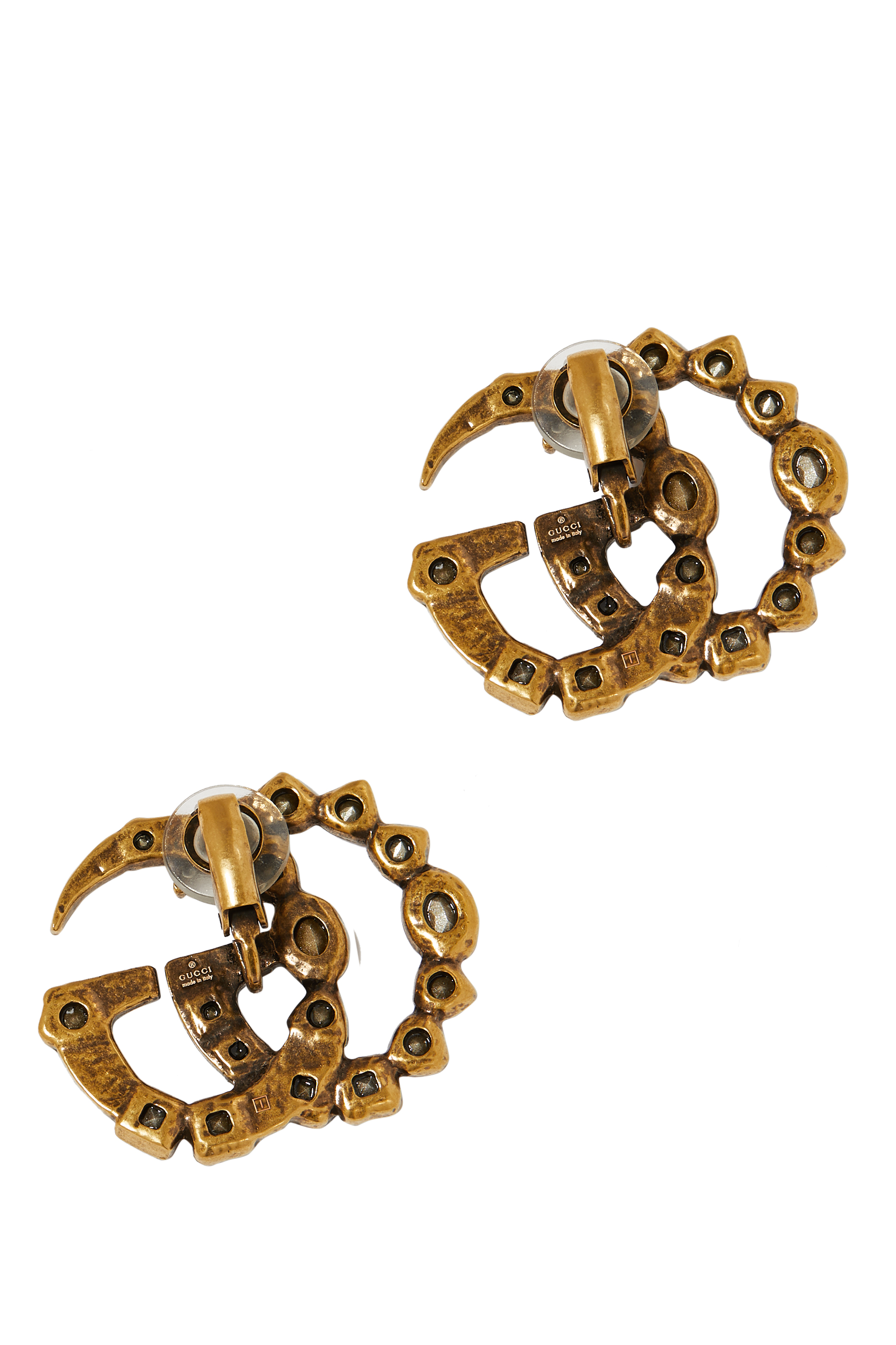 Crystal Double G Earrings