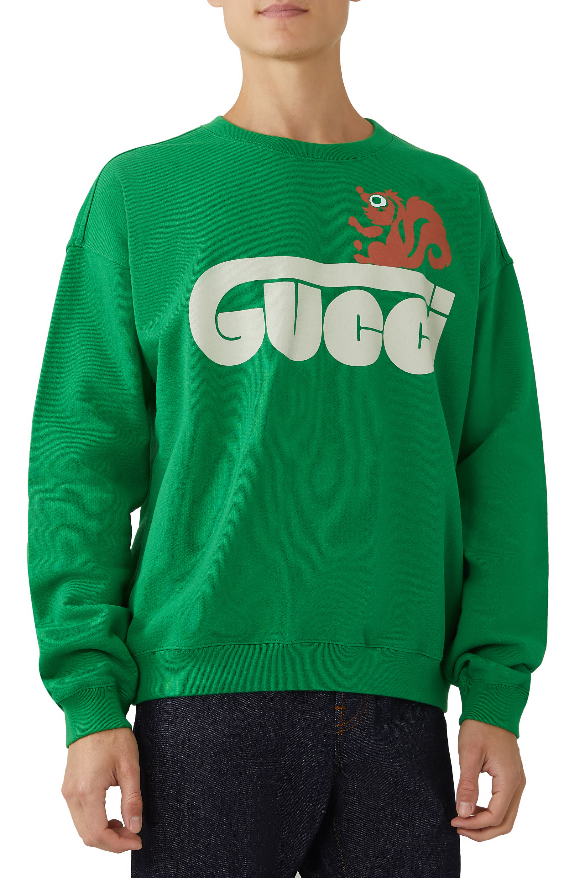 Retro Logo Skunk Print Sweatshirt