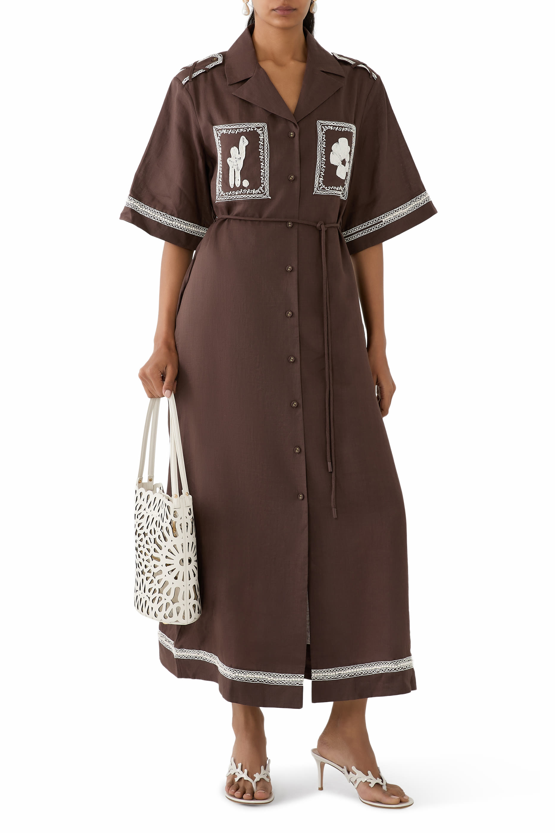 Leandra Corded Shirtdress