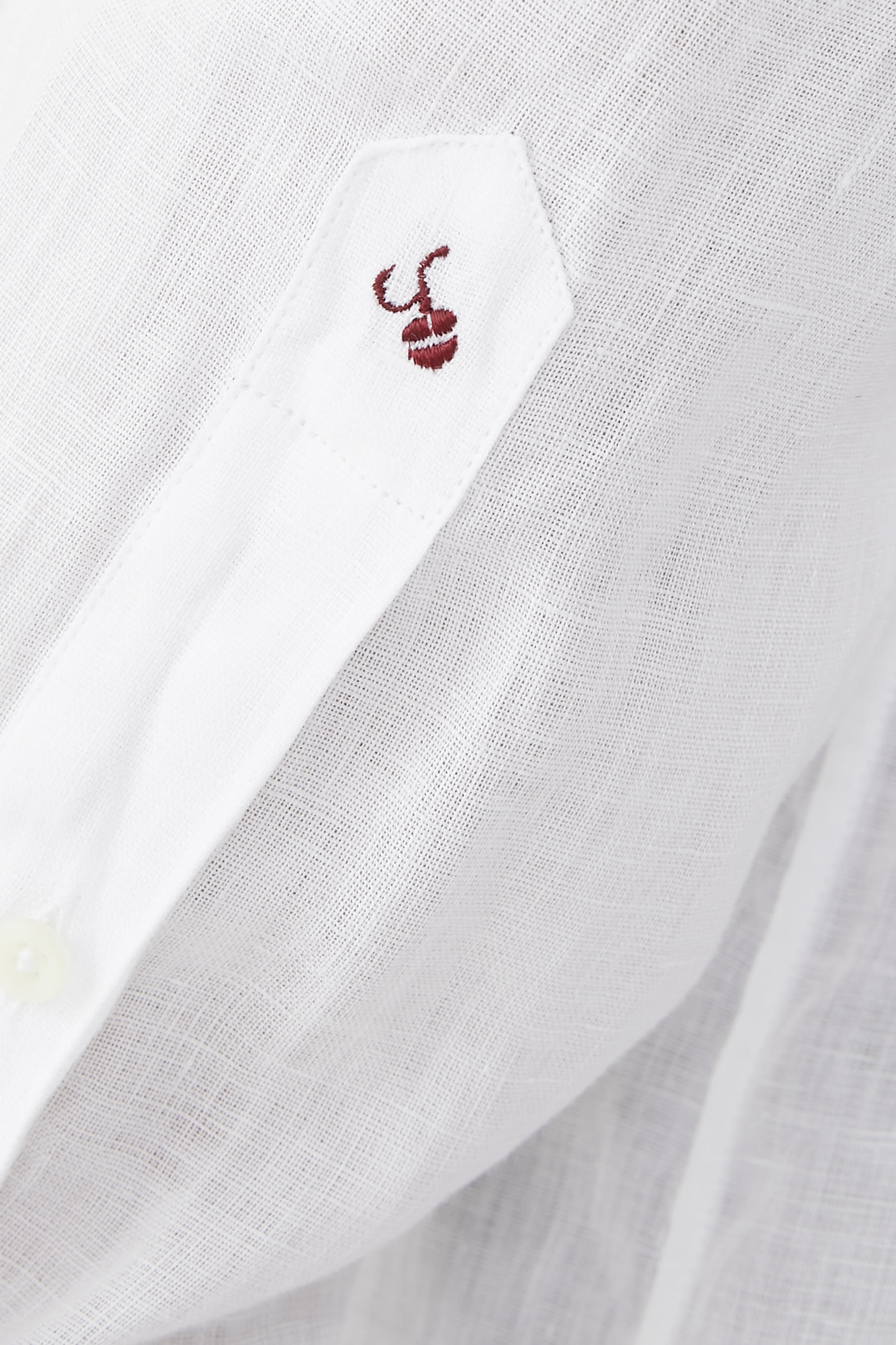 Slim Fit Linen Glanshirt