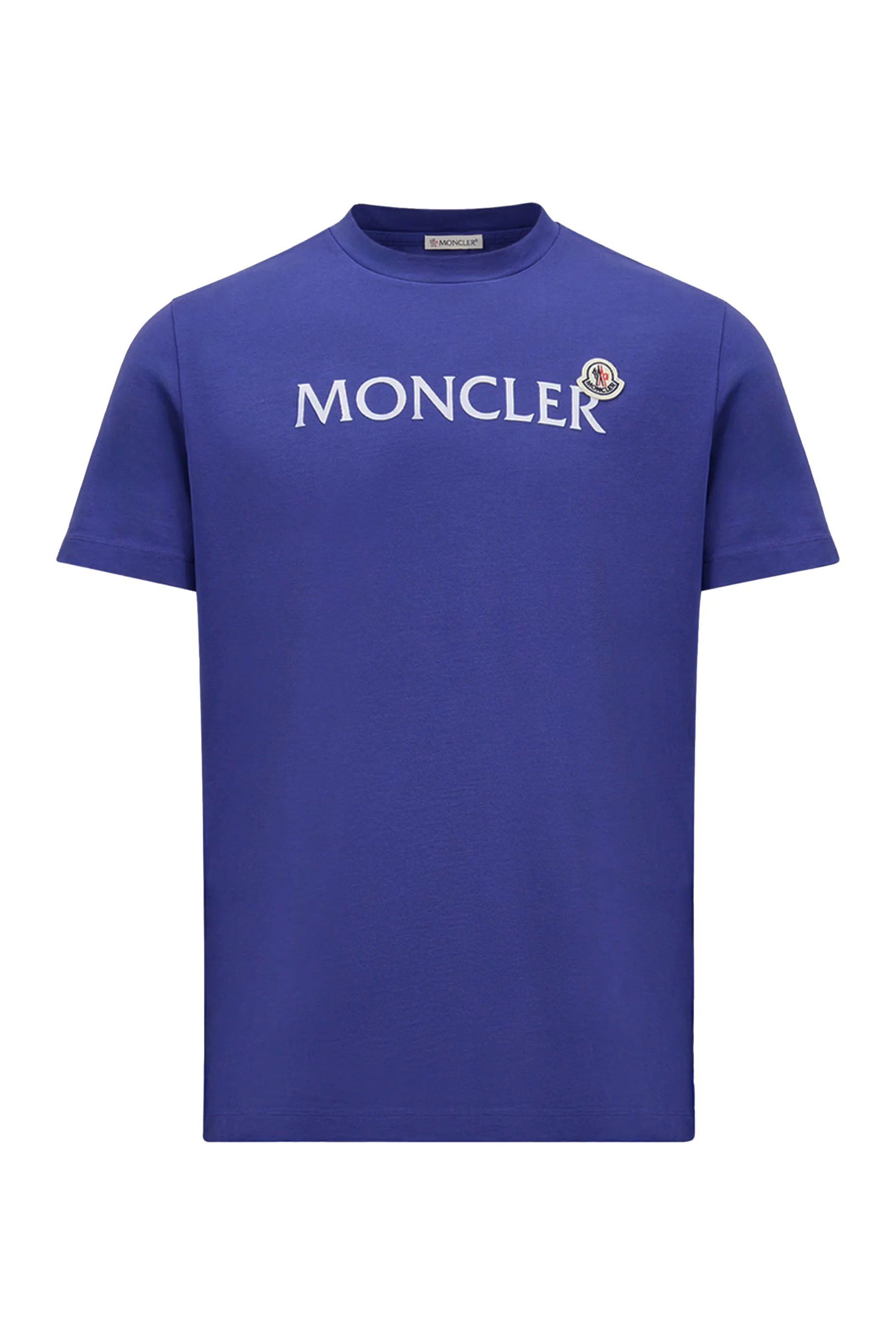 Flocked Logo Cotton T-Shirt