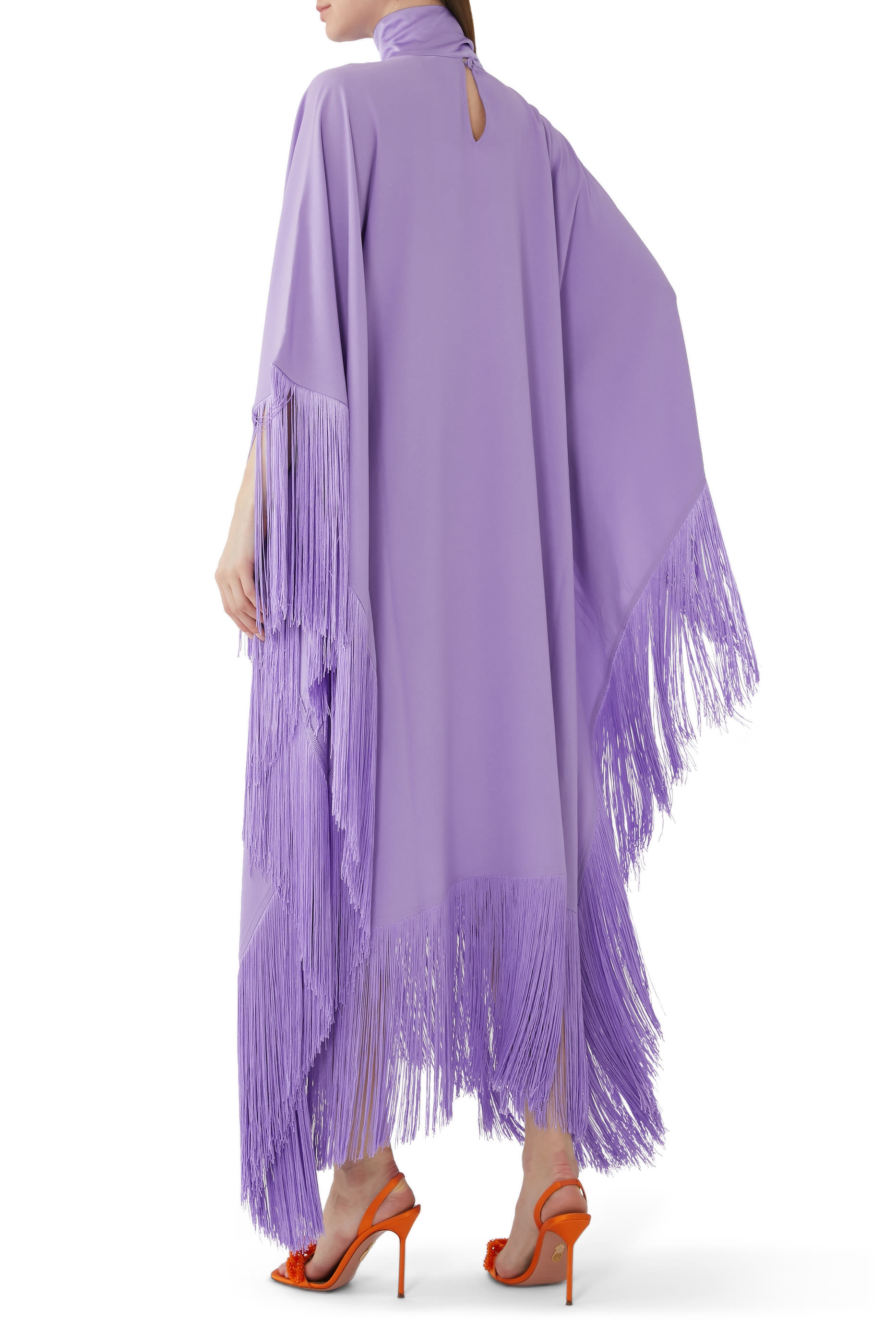 Mrs Ross Fringe-Trim Kaftan