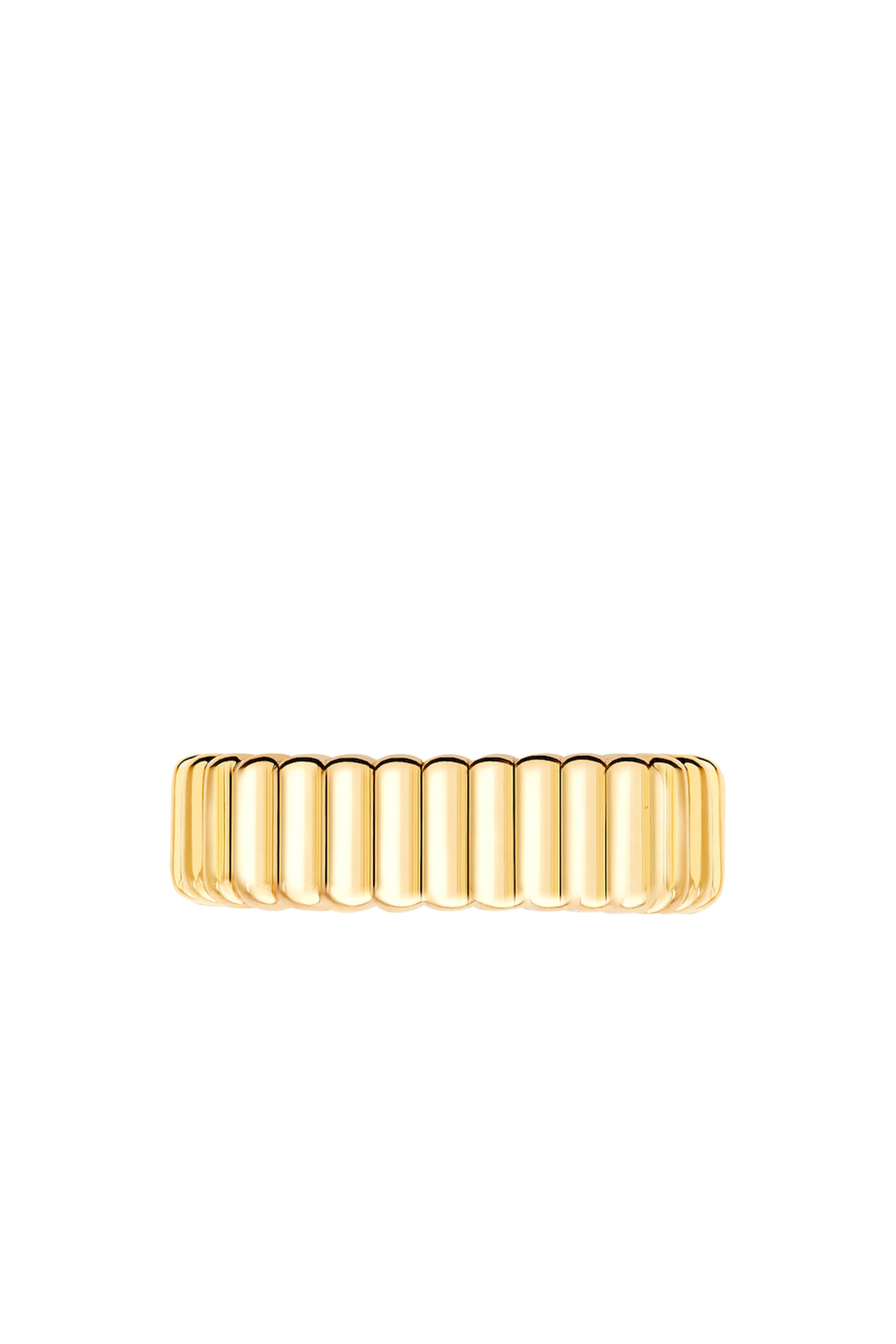 Quatre Grosgrain Clip Earring, 18k Yellow Gold