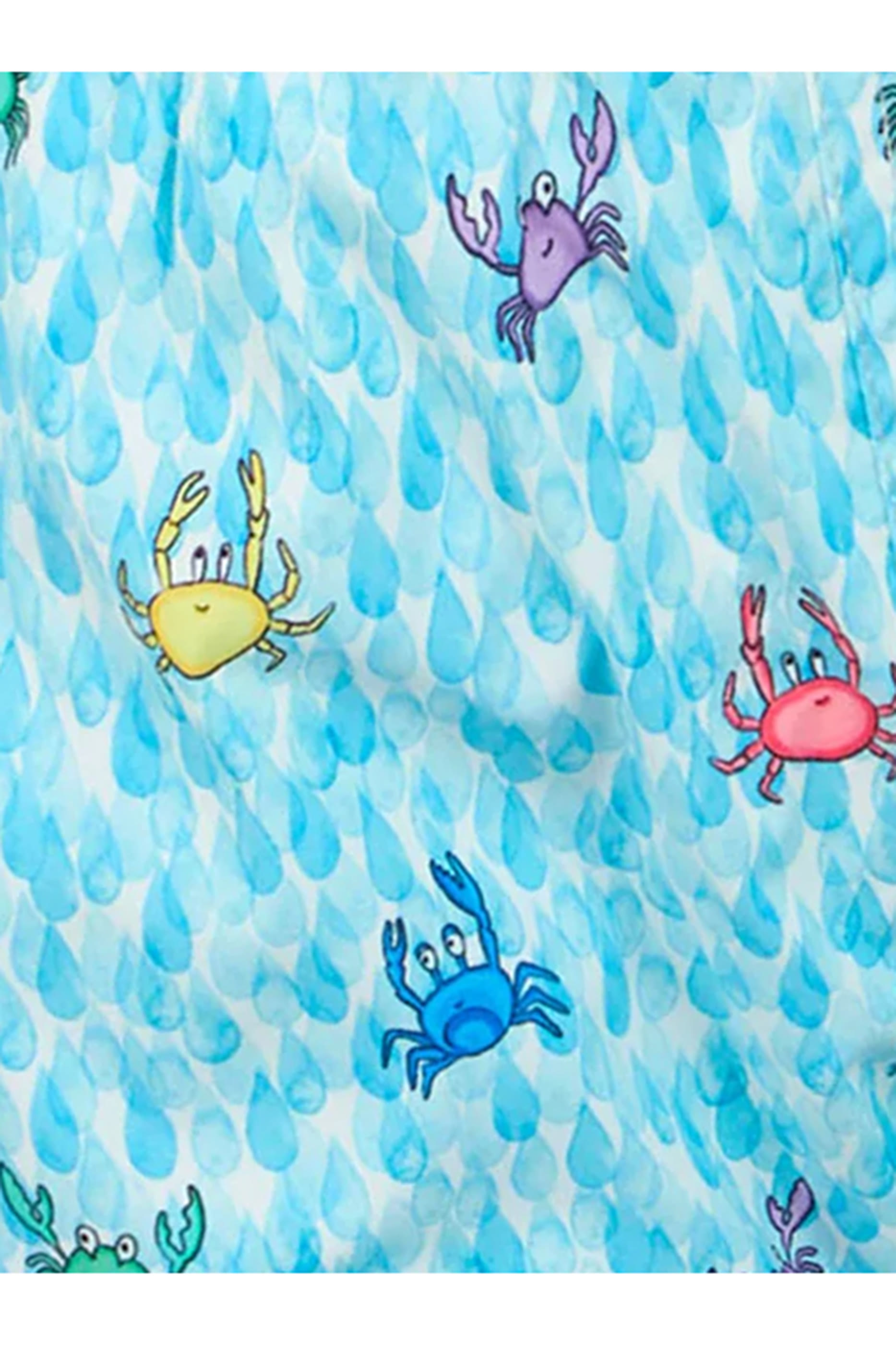 Kids  Jean Lighting Stretch Swim Shorts with All-Over Crabs Print 
