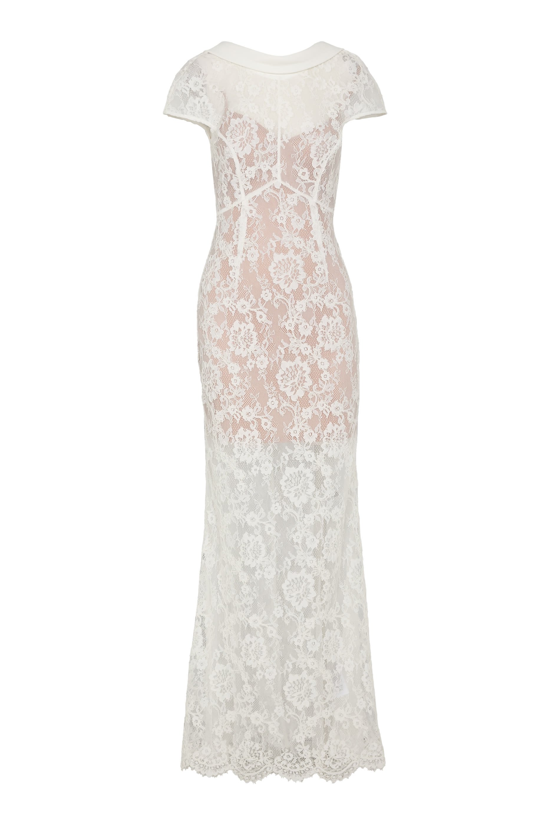 Lace Scoop Back Maxi Dress