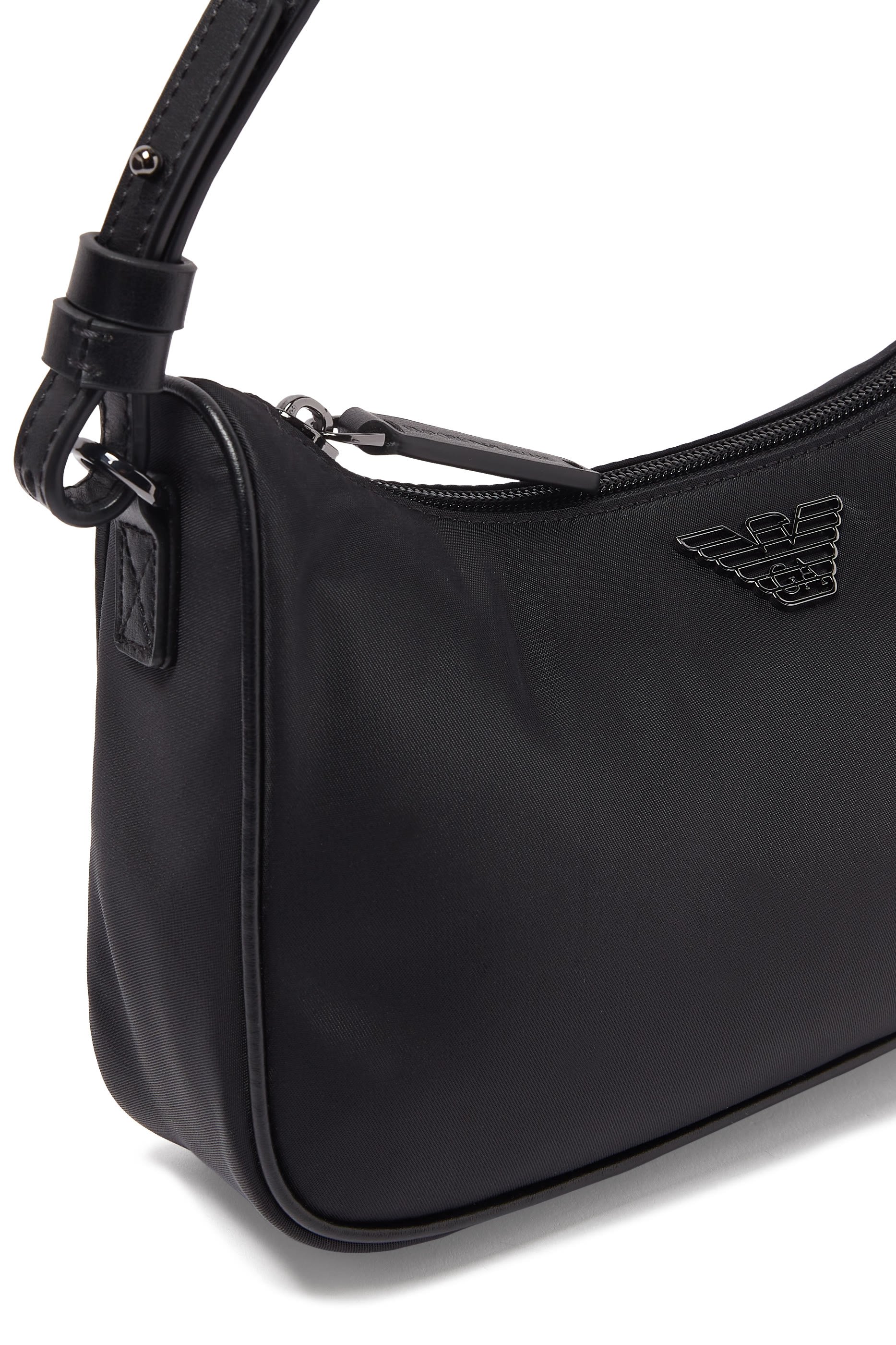 Metal Eagle Logo Crossbody Bag