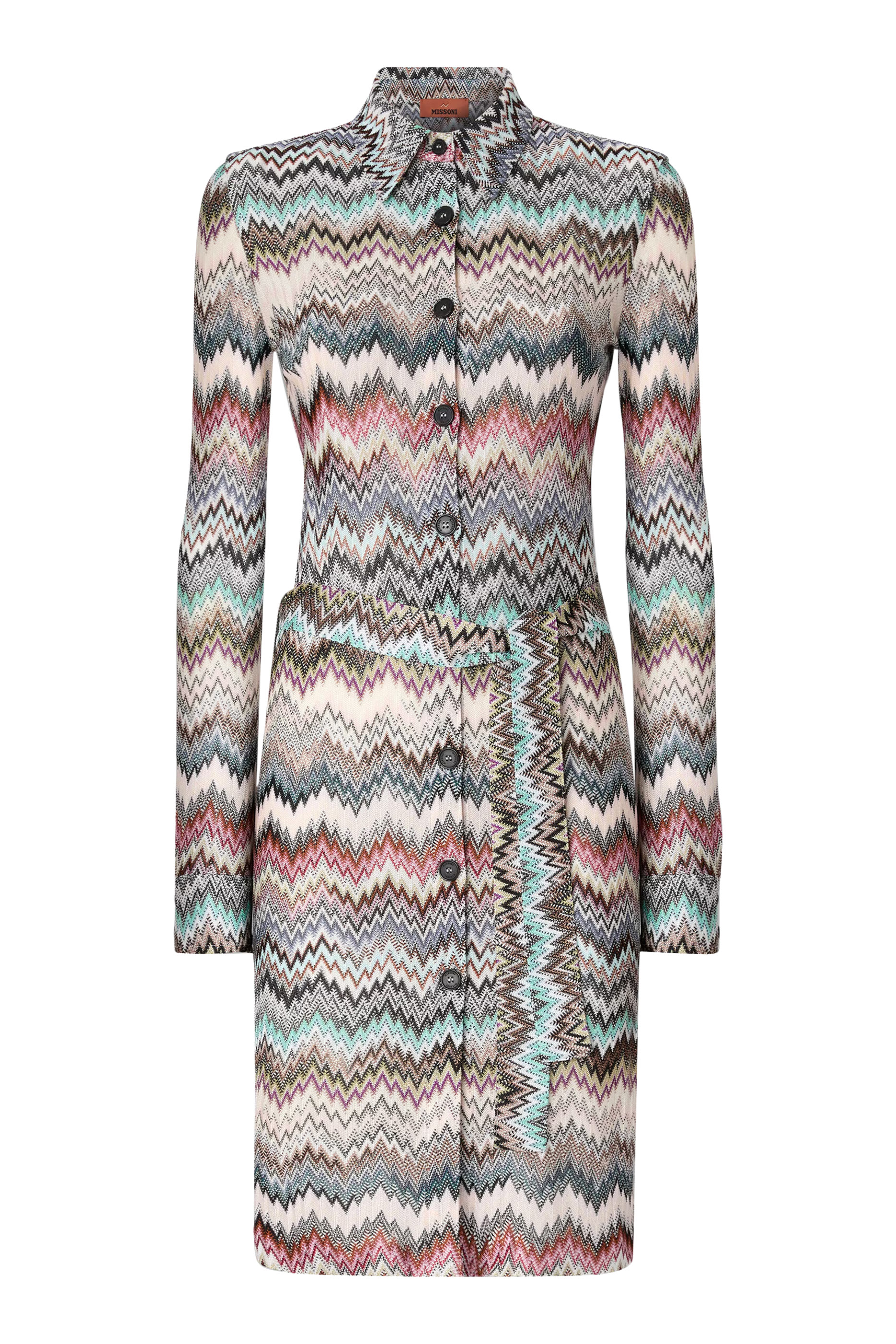 Snake Pattern Shirt Dress 