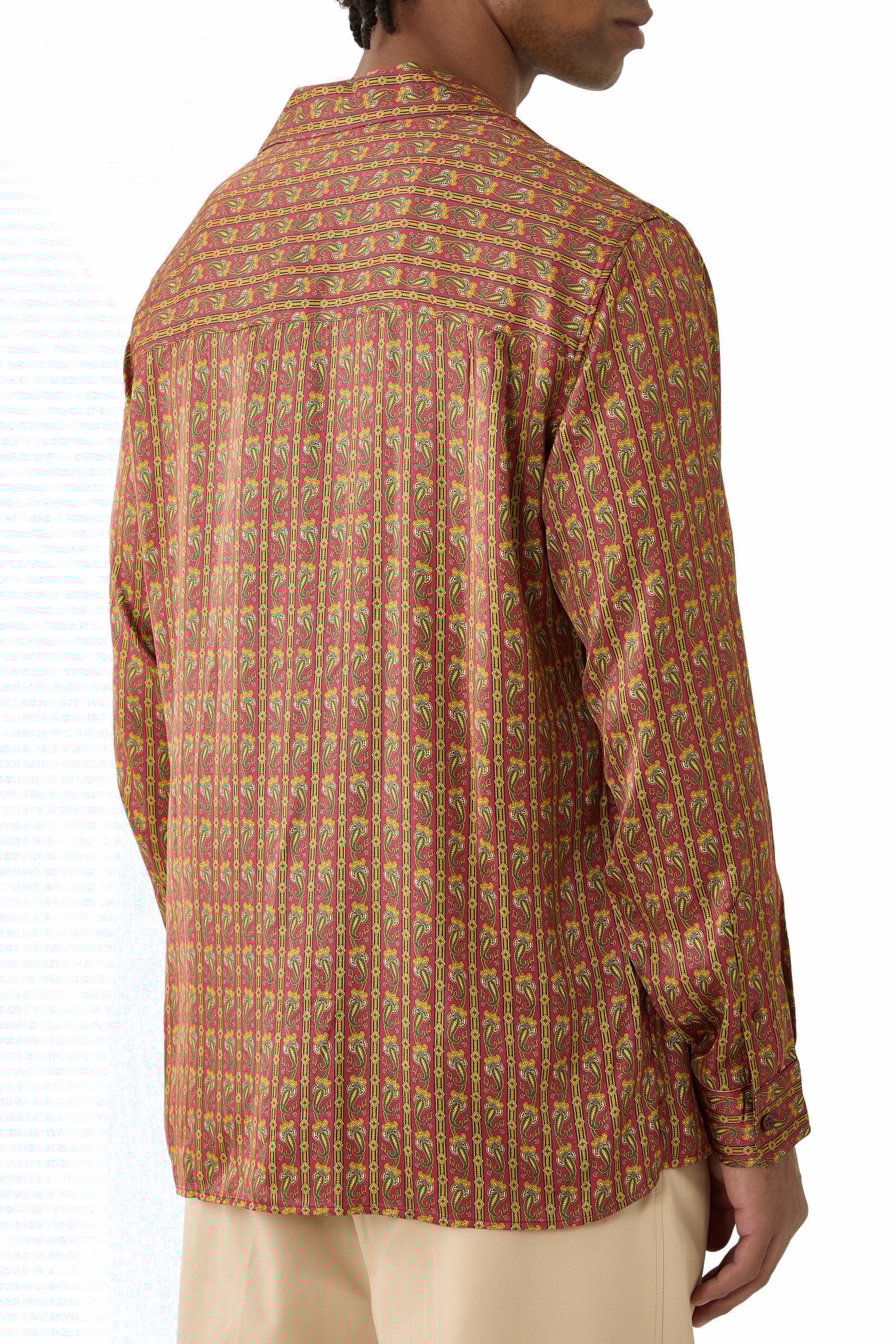 Paisley Patterned Pocket Shirt