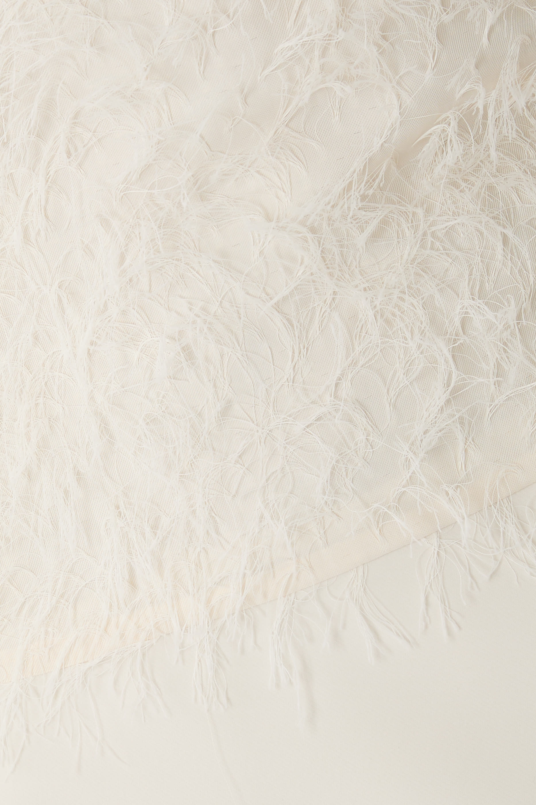 High-Neck Feather Dress