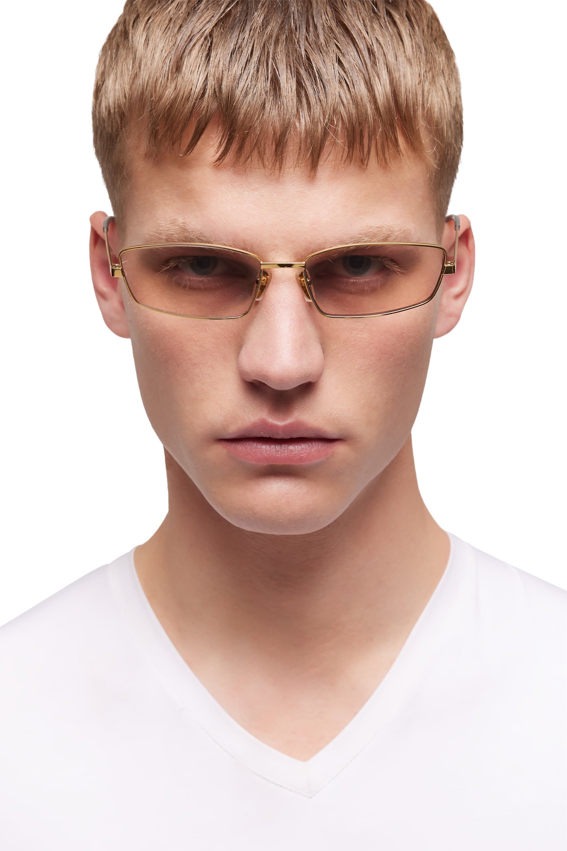 Logo Rectangular Frame Sunglasses