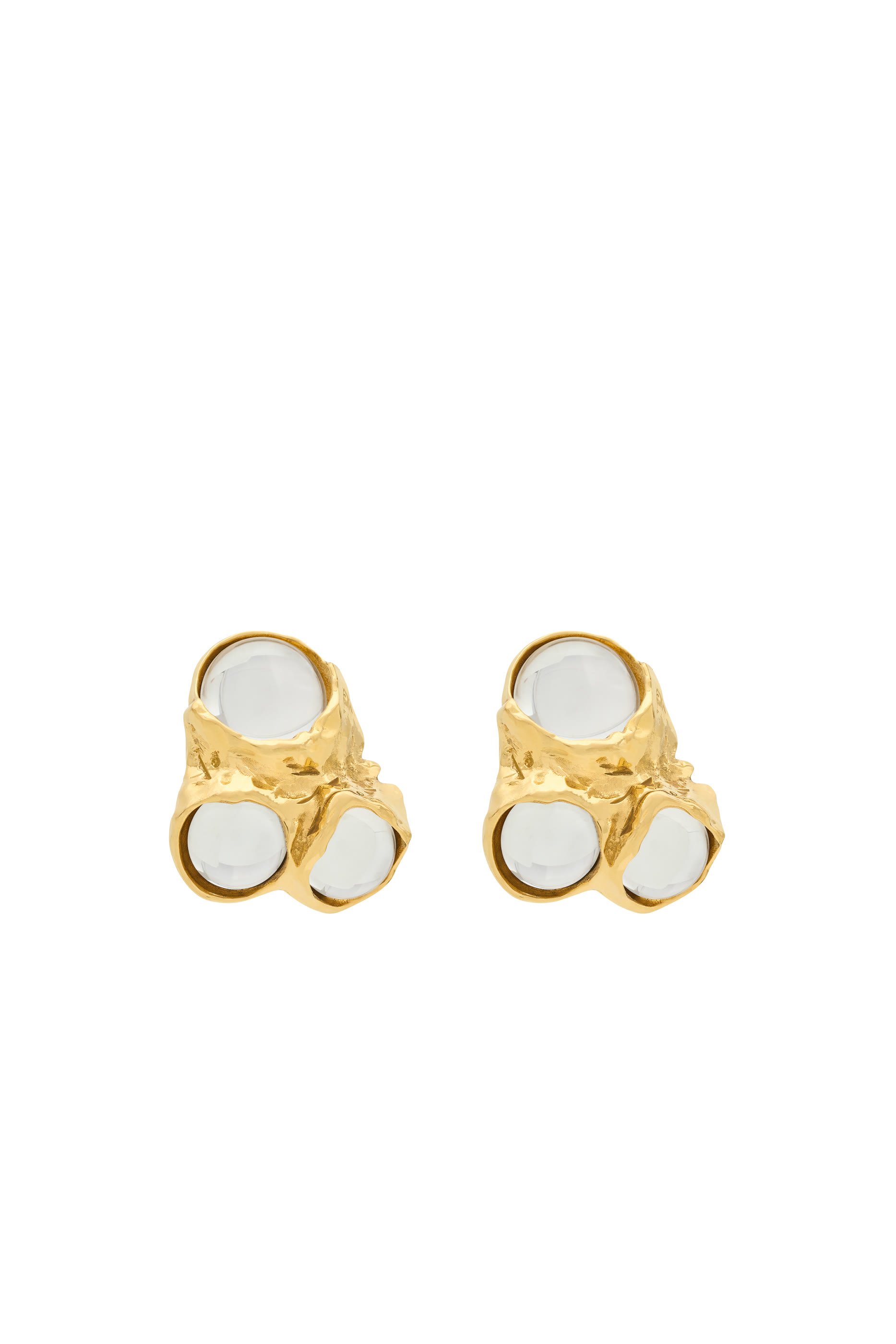 Resin Detail Clip-On Earrings