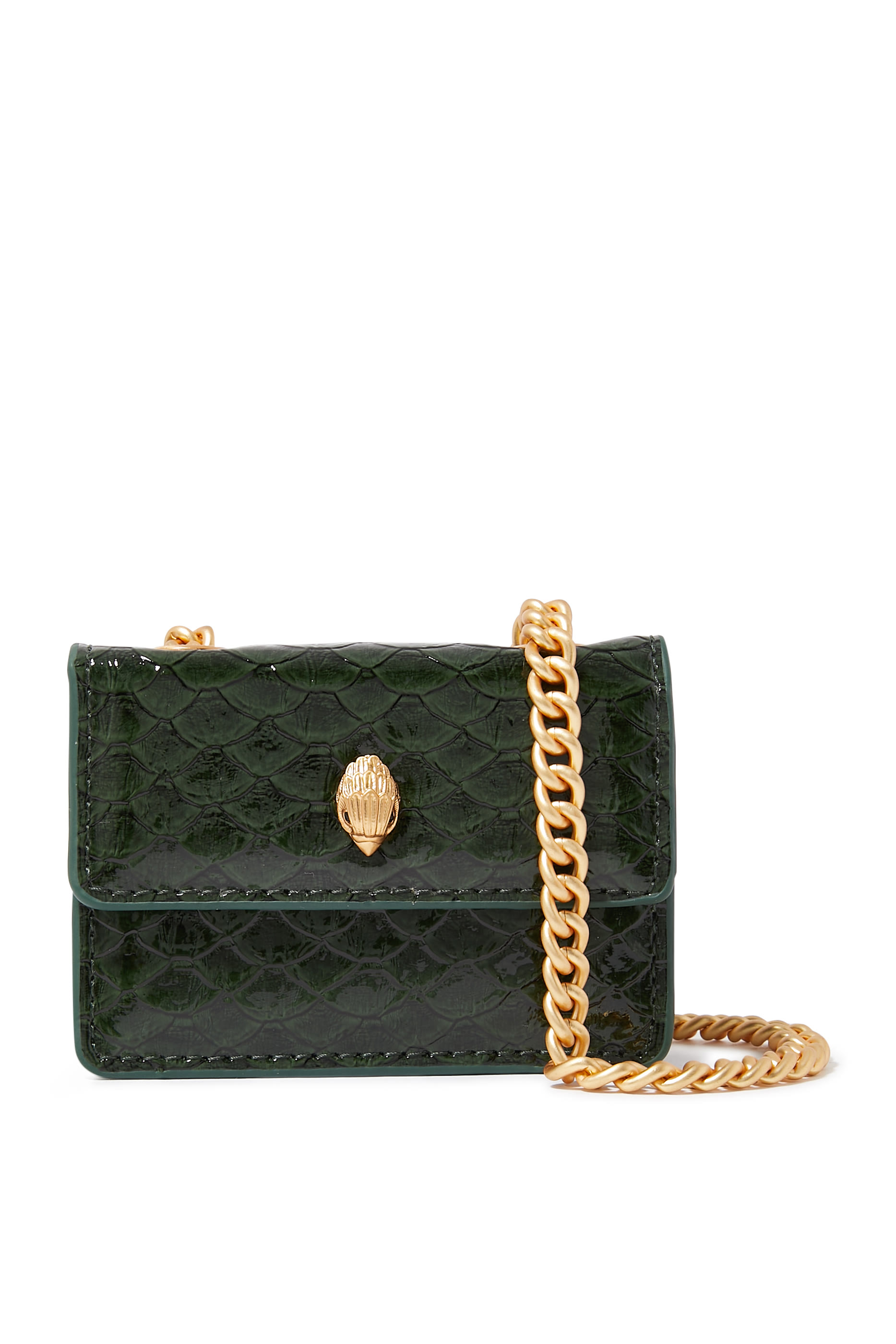 Micro Kensington Croc-Print Bag