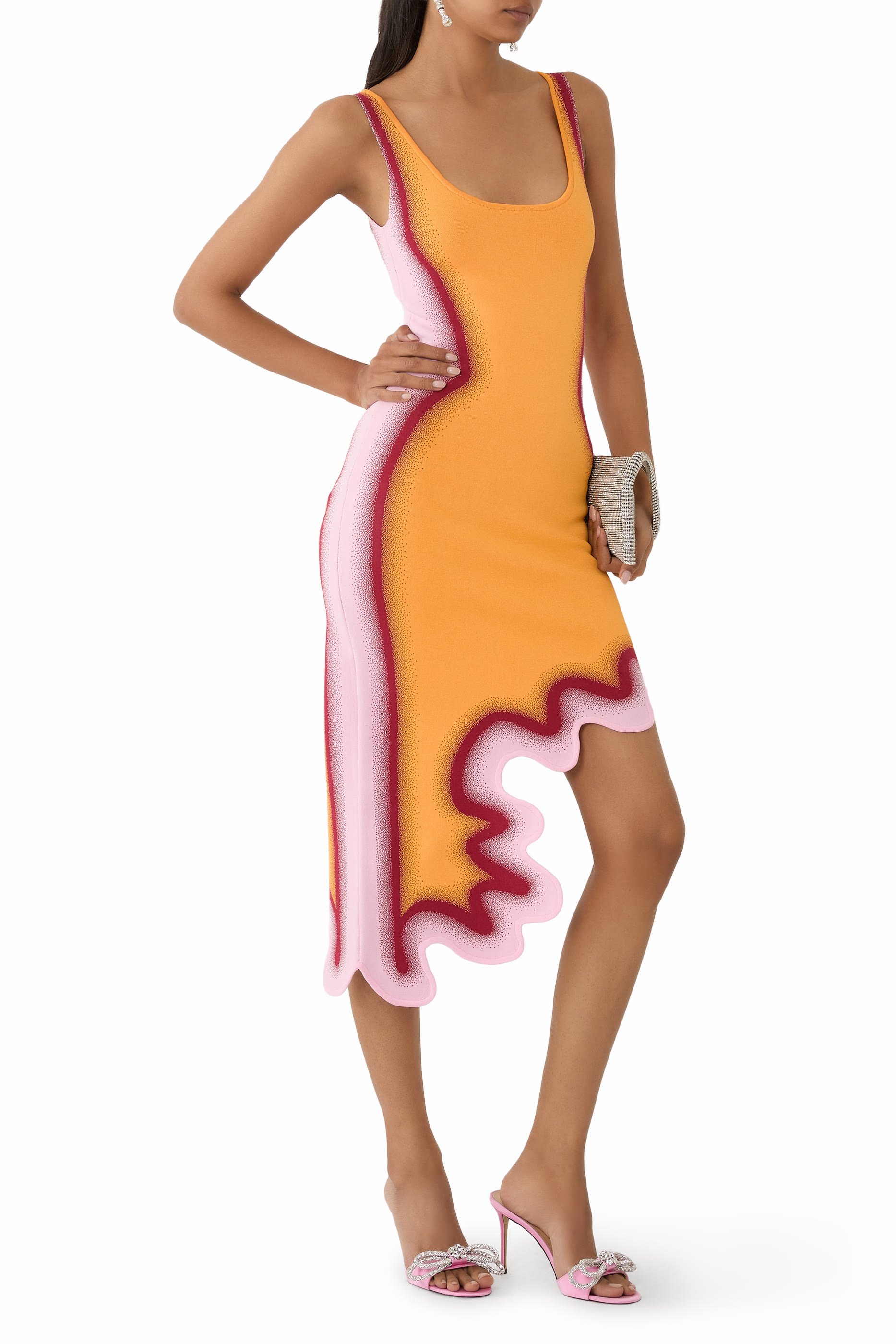 Aster Reversible Wavy Asymmetric Dress