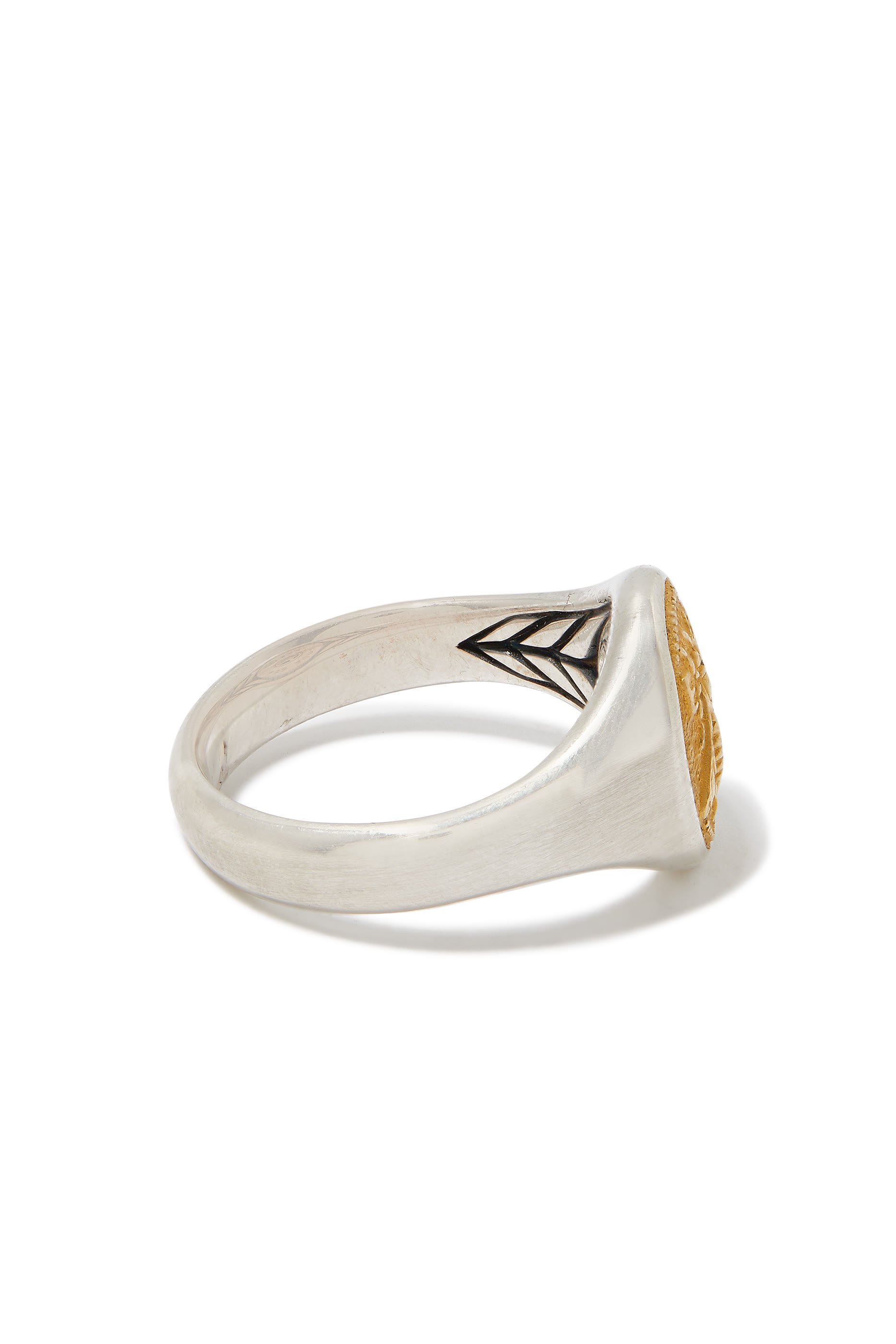 Petrvs&reg; Bee Pinky Ring, 18k Yellow Gold & Sterling Silver