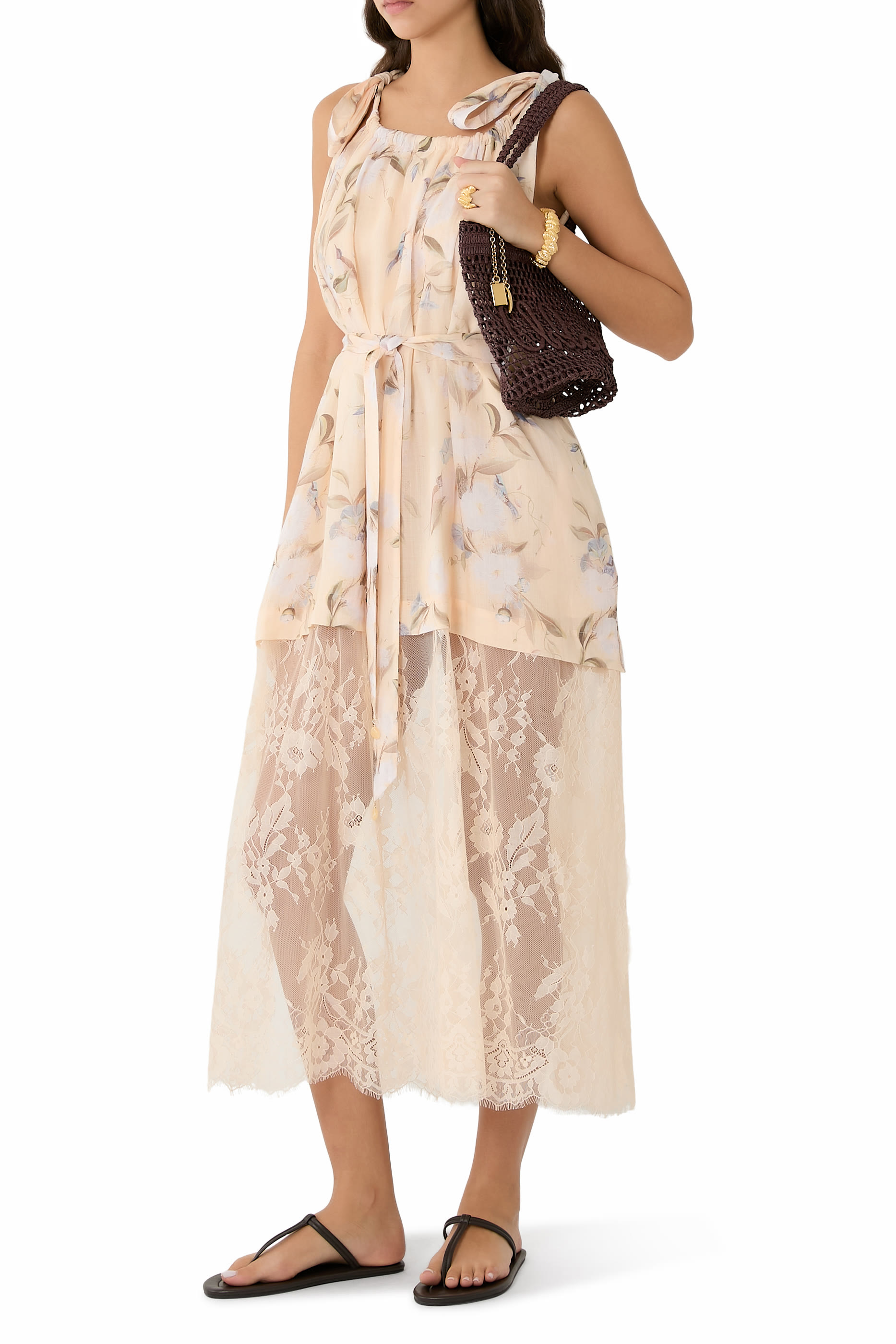 Cascadian Lace Slip Dress 