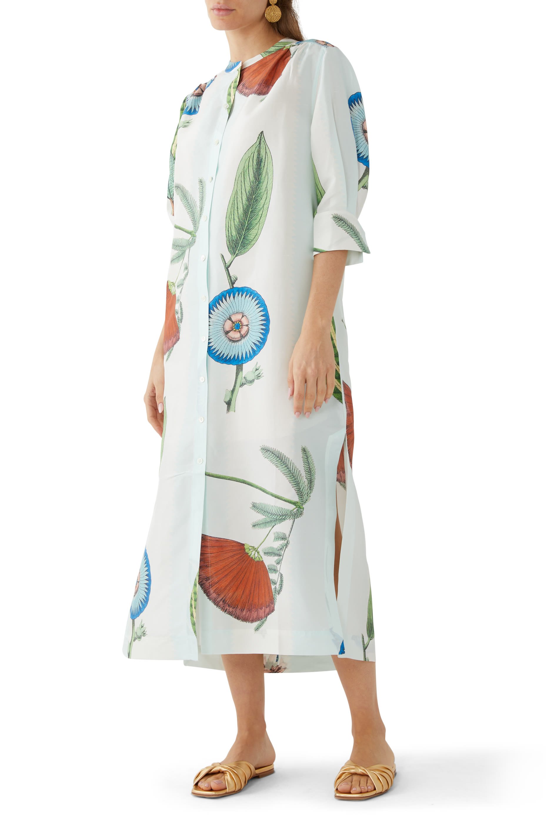 Grand Floral Column Dress