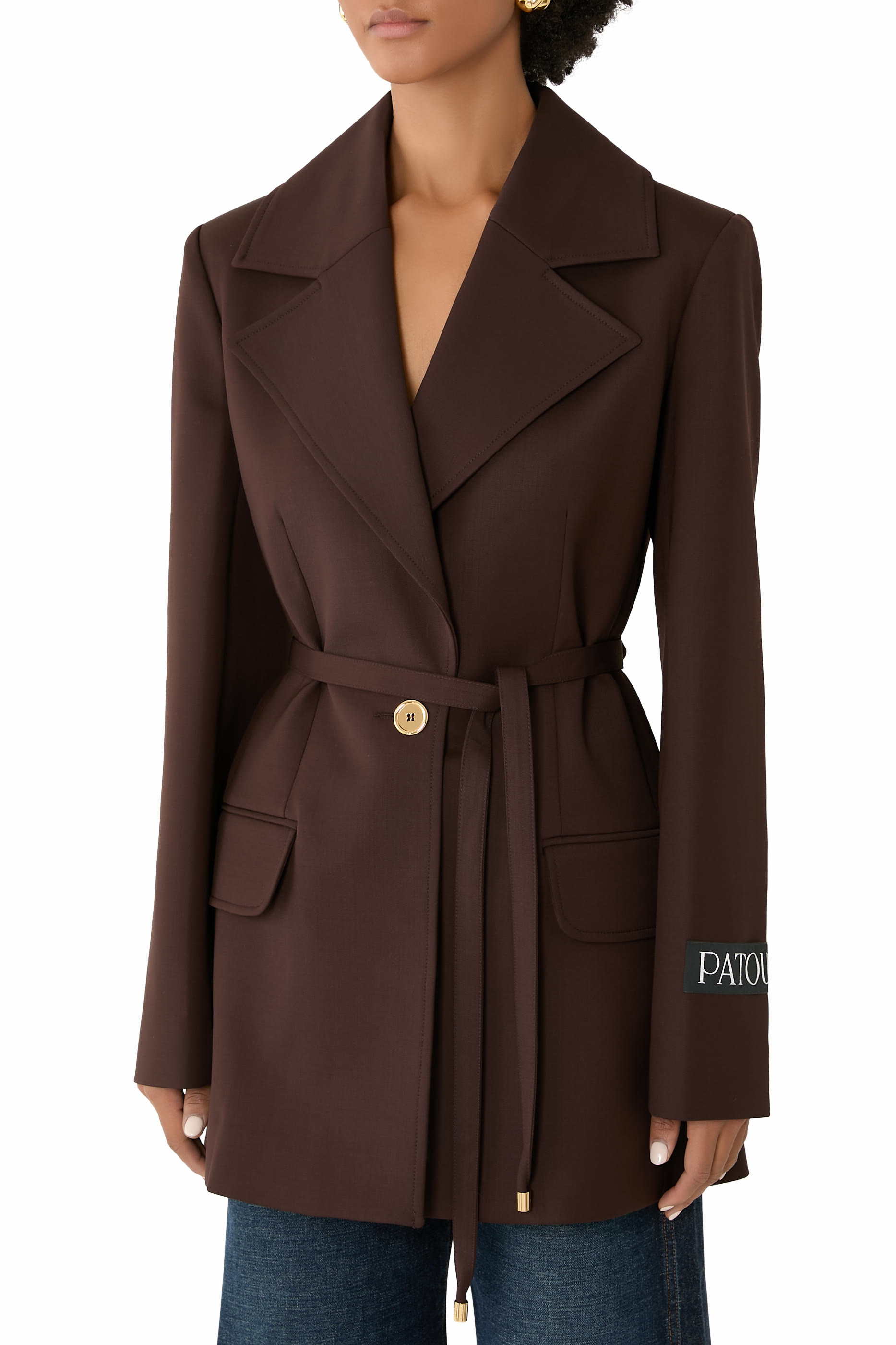  Longline Single-Breasted Jacket