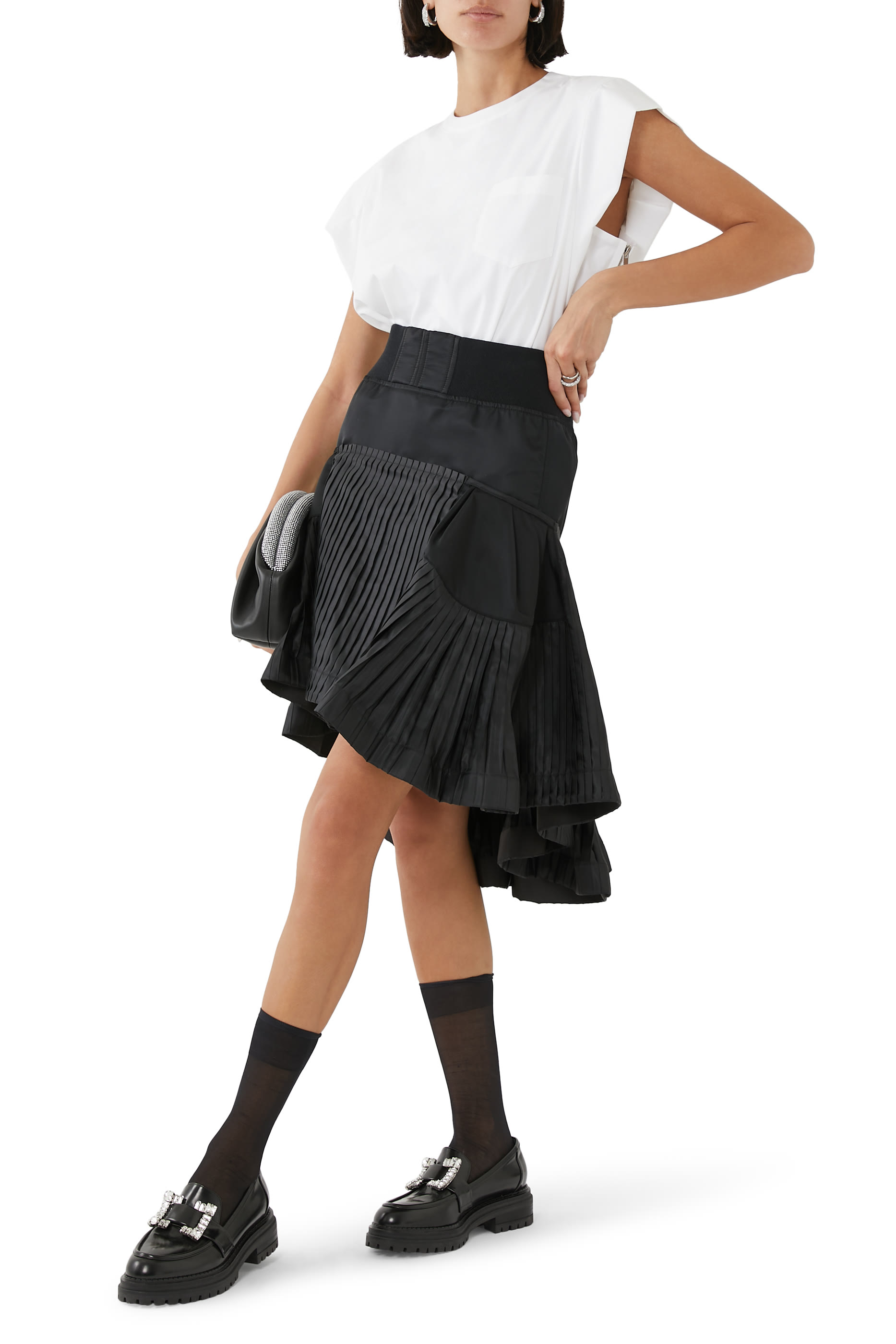 Nylon Twill Skirt