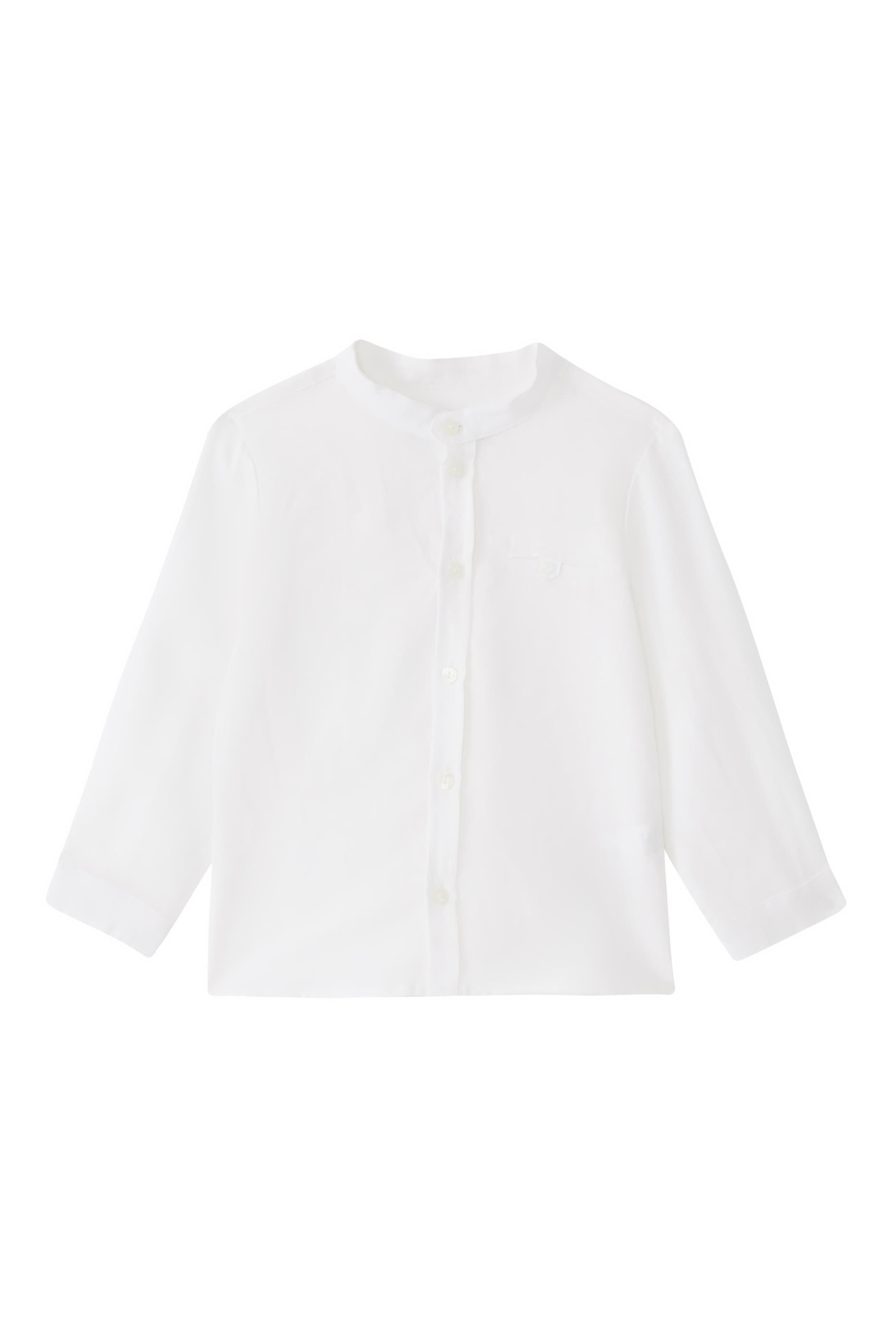 Kids Linen Moa Collar Shirt