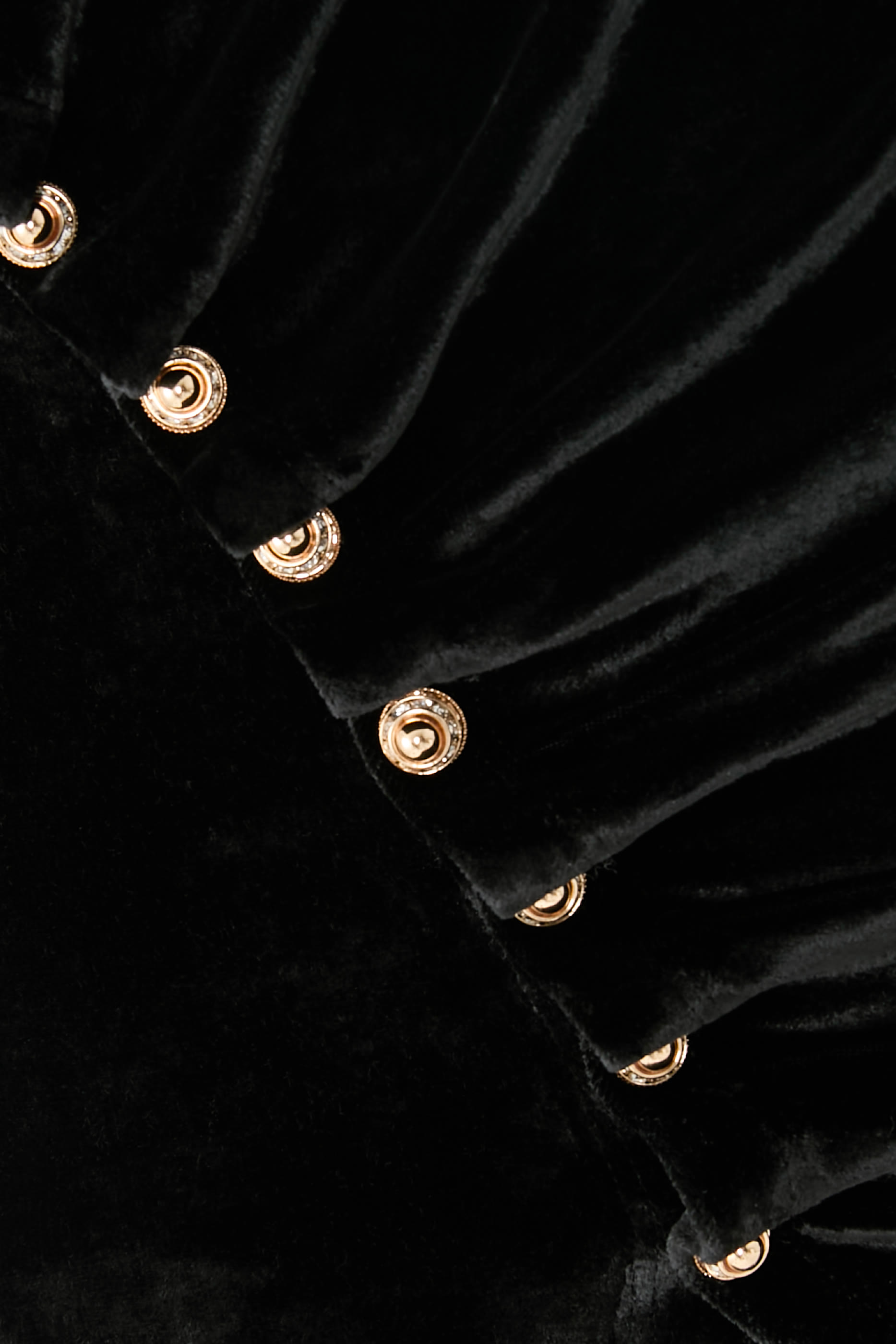 Long Sleeves Velvet Drape Top