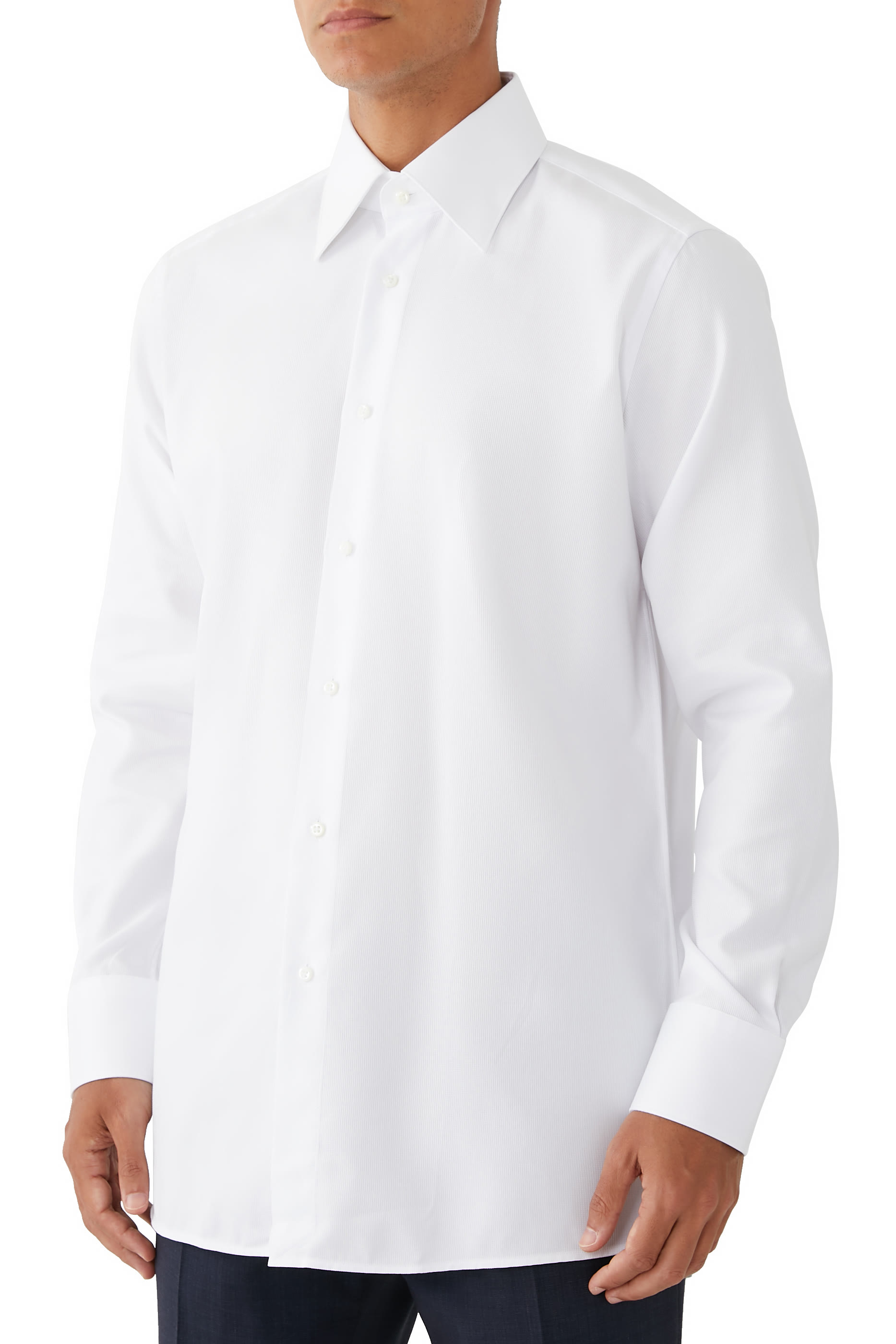 Solid Button Down Shirt