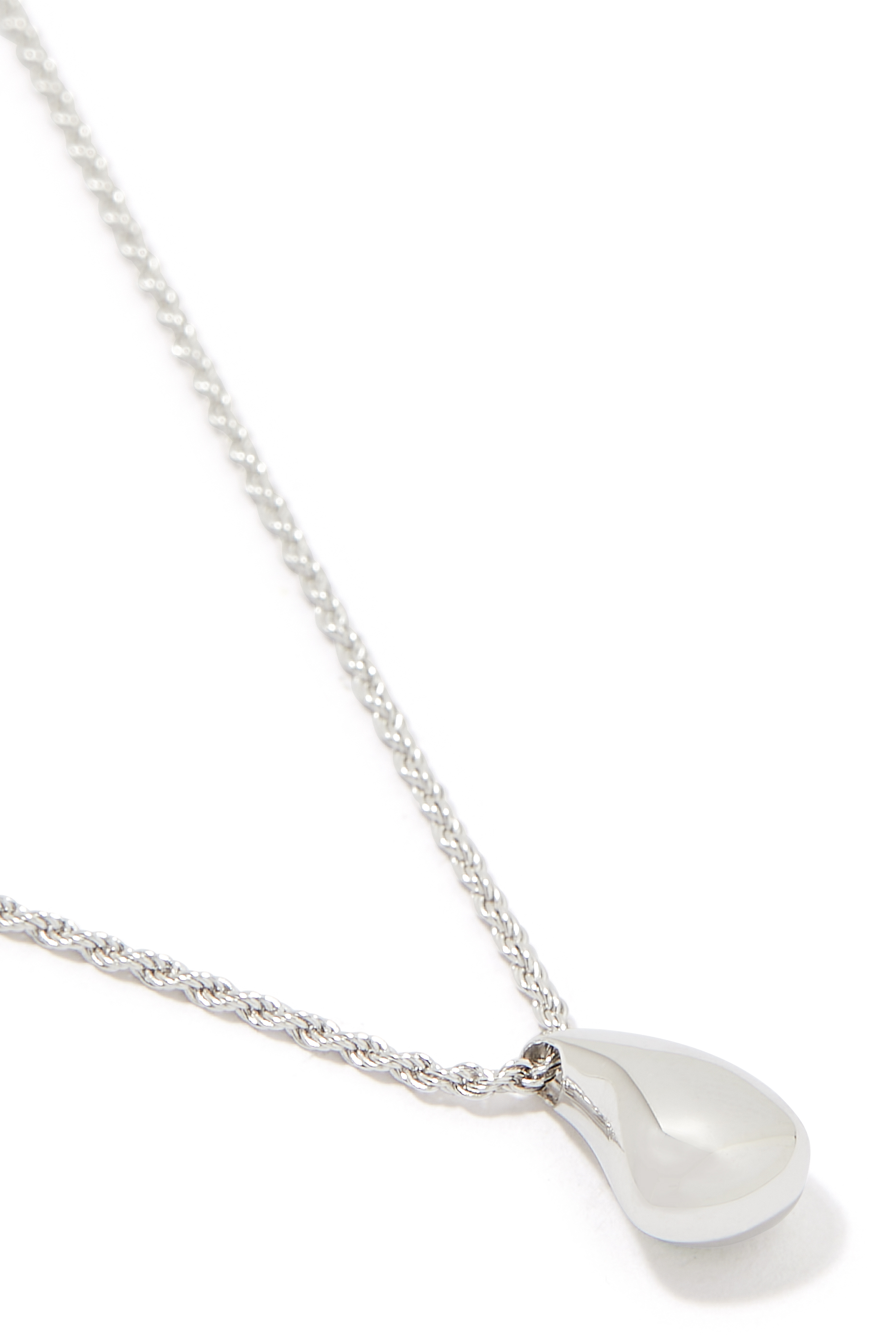 Savi Sculptural Droplet Pendant Necklace, 18k Recycled Gold-Plated Vermeil & Recycled Sterling Silver