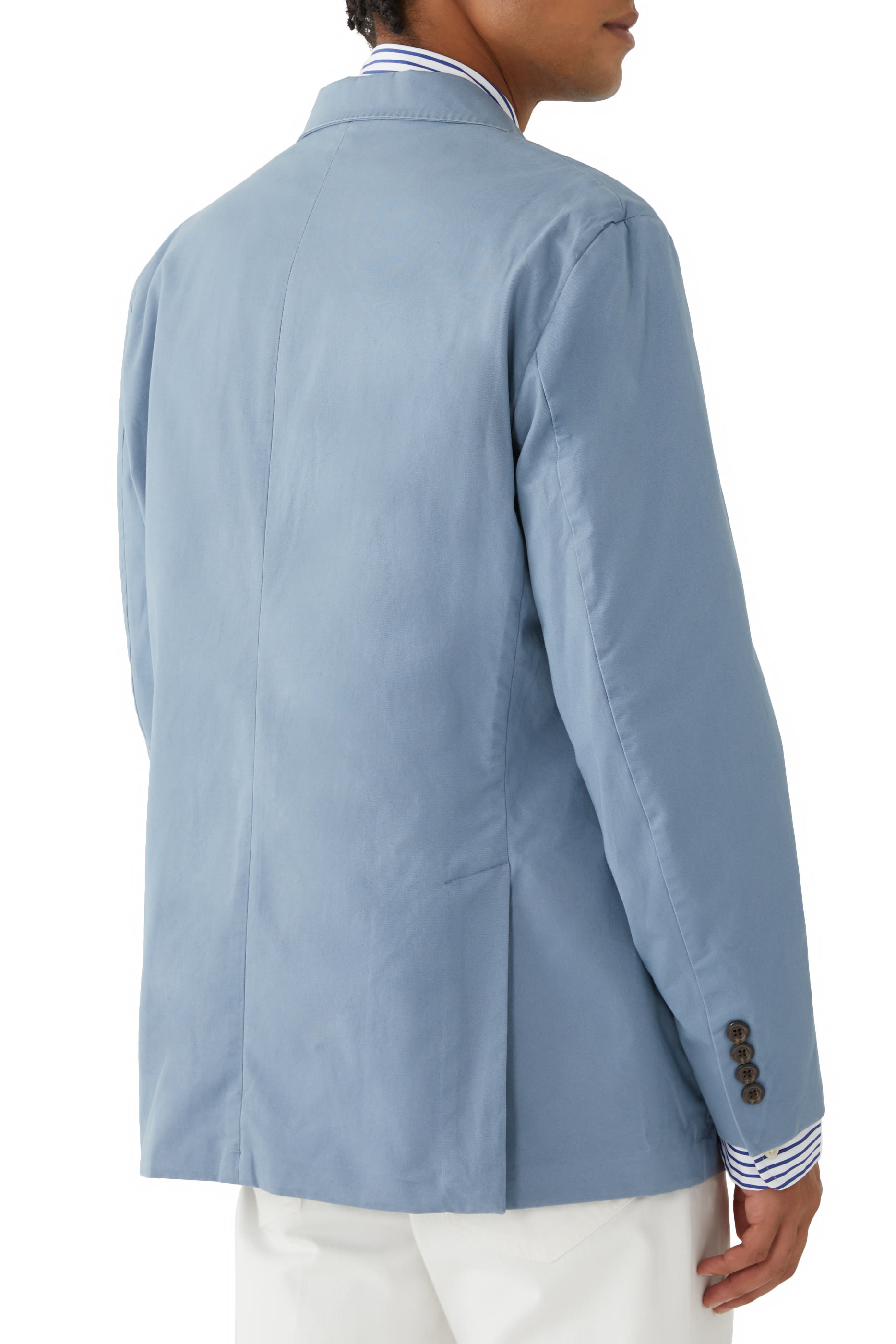 Slim-Fit Cotton Blend Blazer