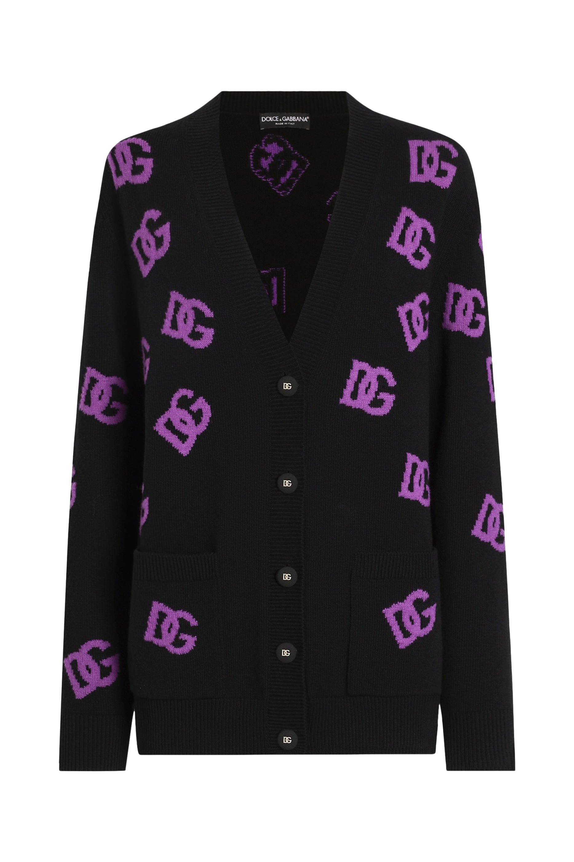 Logo-Embroidered Cardigan