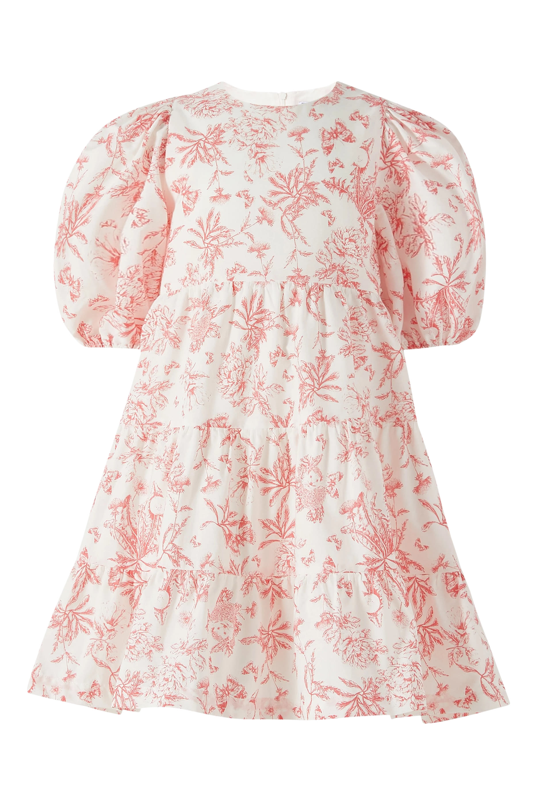 Kids Ruffle Floral Cotton Dress
