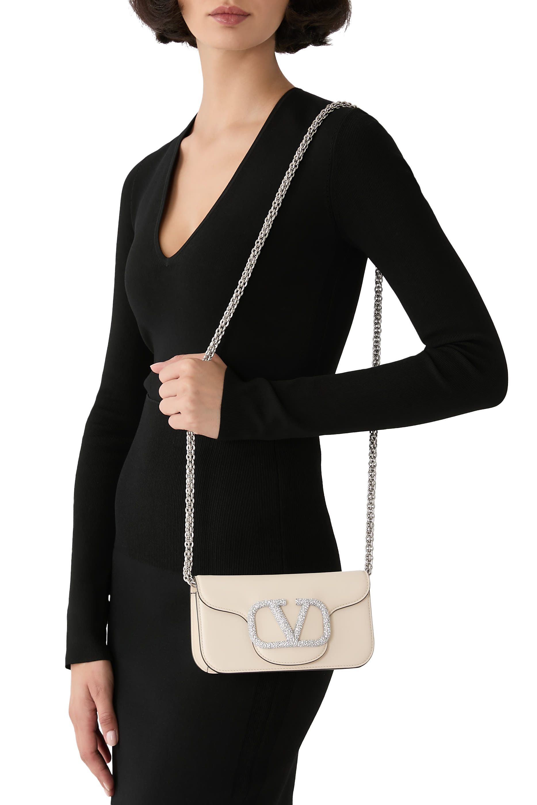 Locò Small Shoulder Bag With Jewel Logo