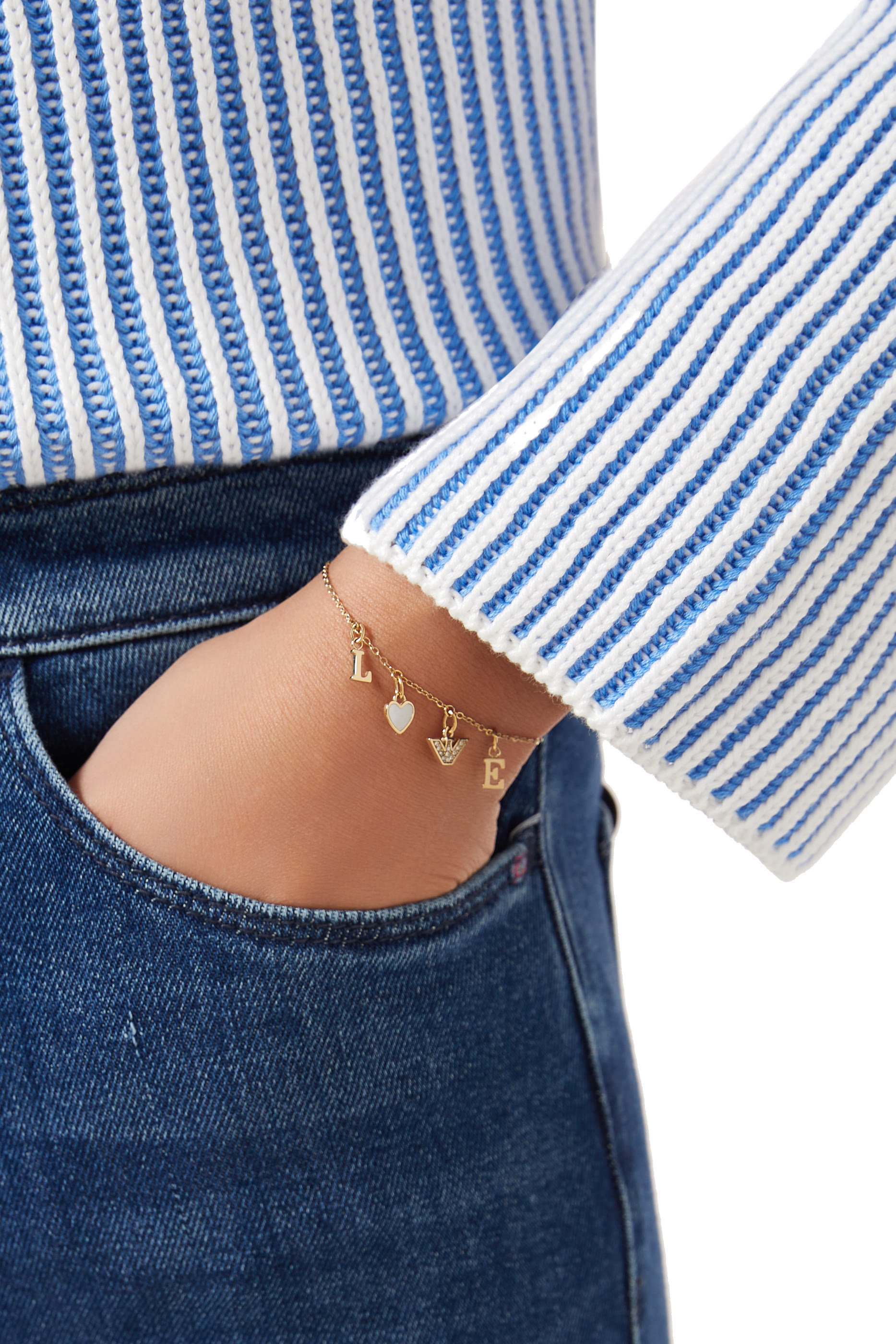 Mother of Pearl Chain Bracelet