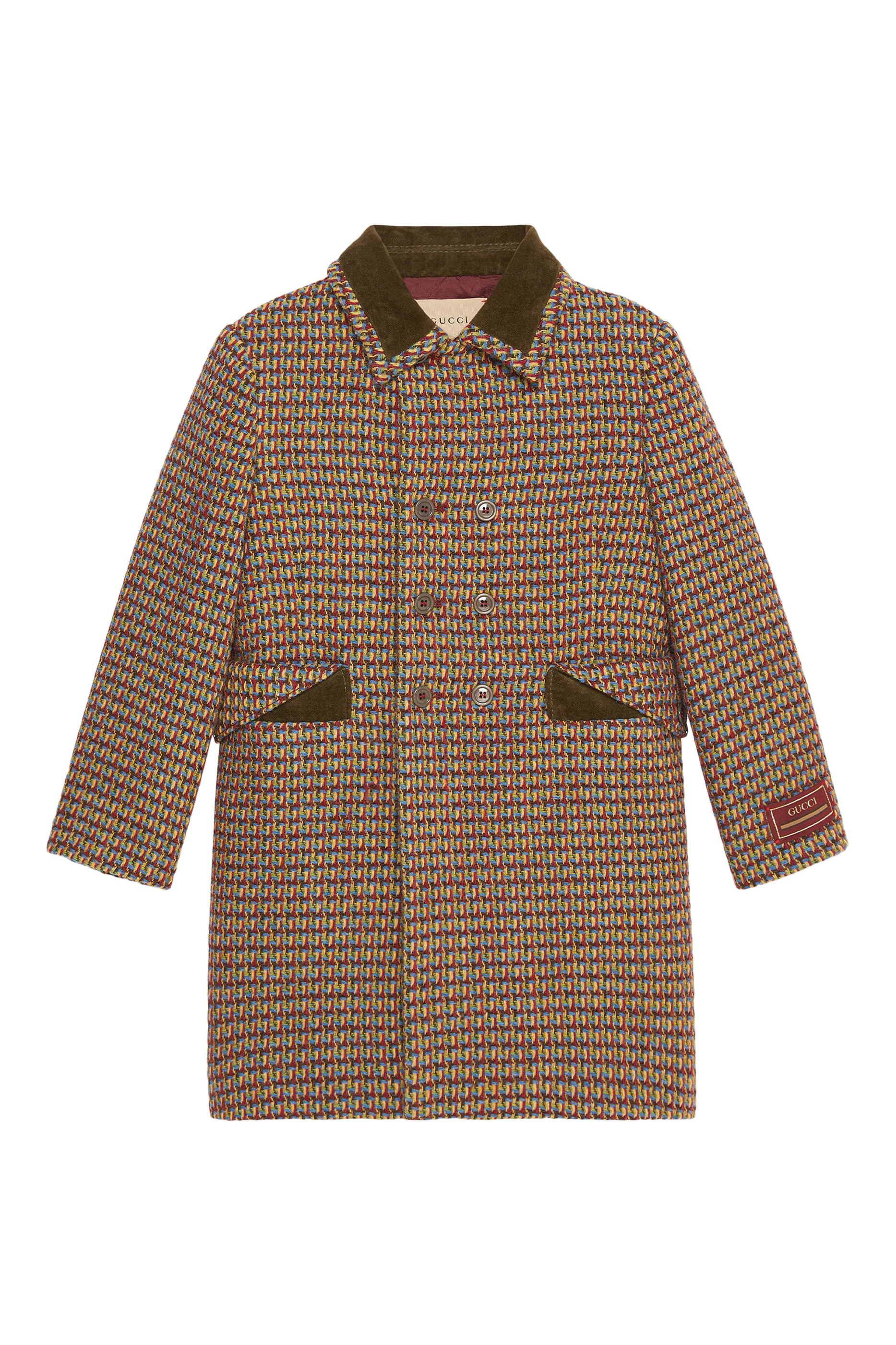 Kids Wool Tweed Coat