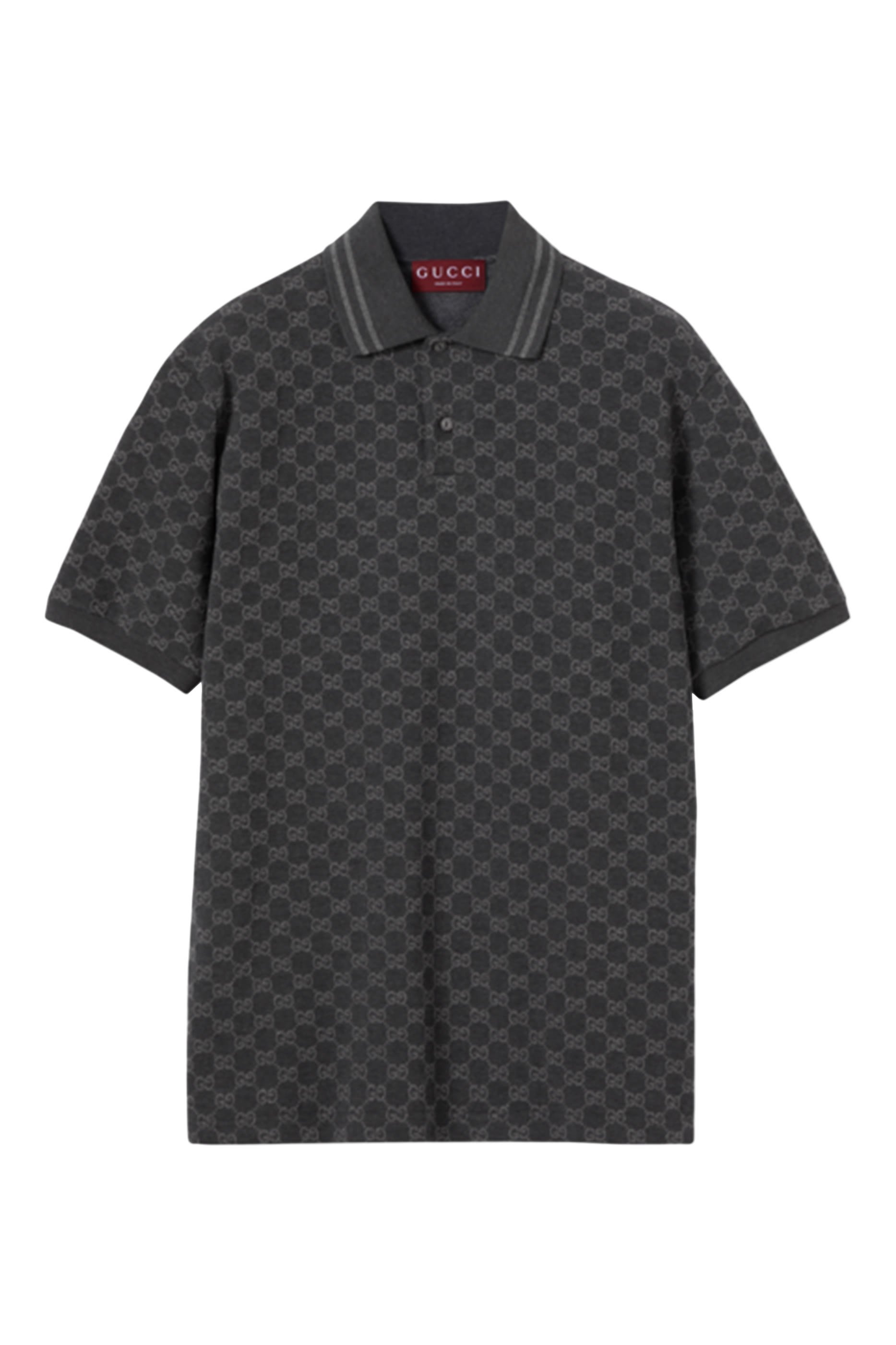 GG Cotton Piqu&eacute; Jacquard Polo Shirt