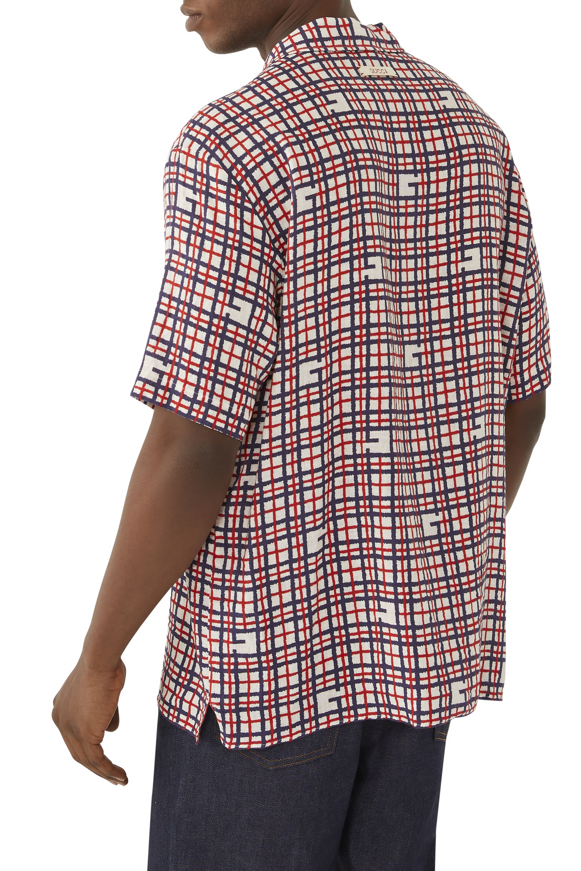 Square G Tartan Print Shirt