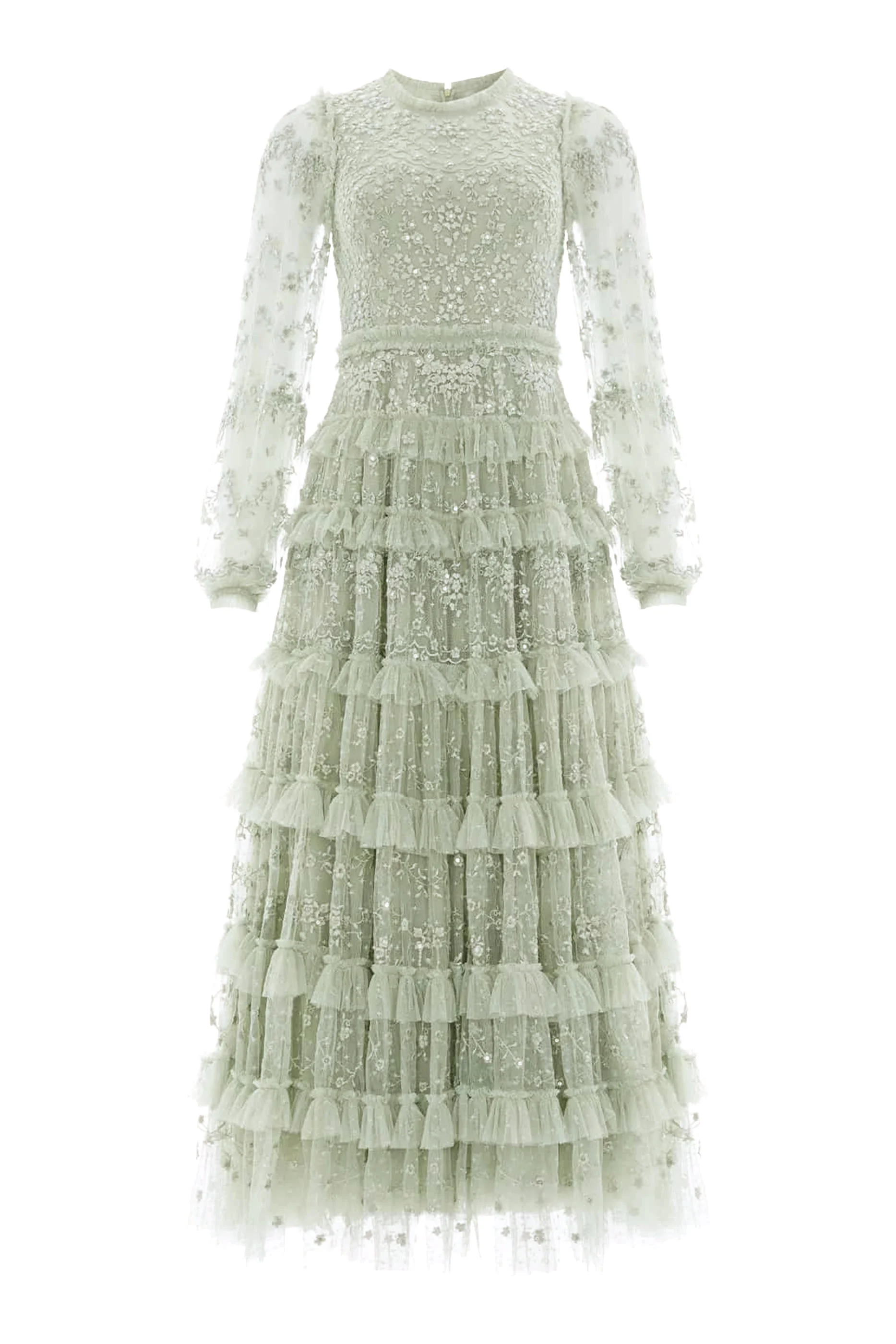  Blossom Lace Ankle Gown