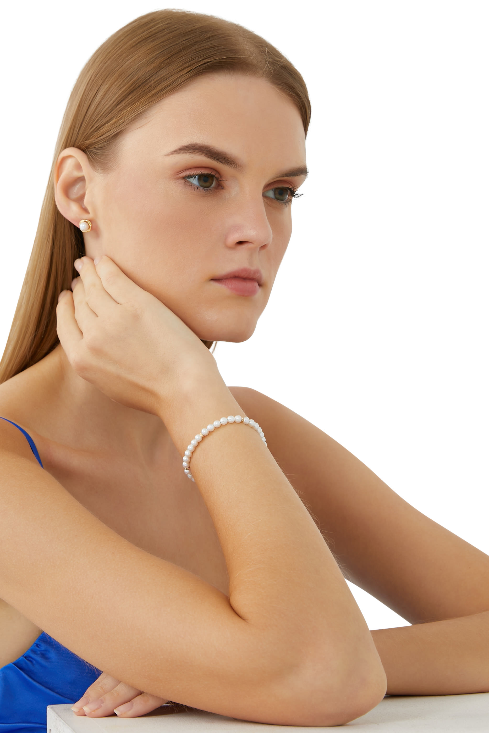 Bijoux Spiritual Beads Bracelet, 14k Yellow Gold & Pearls