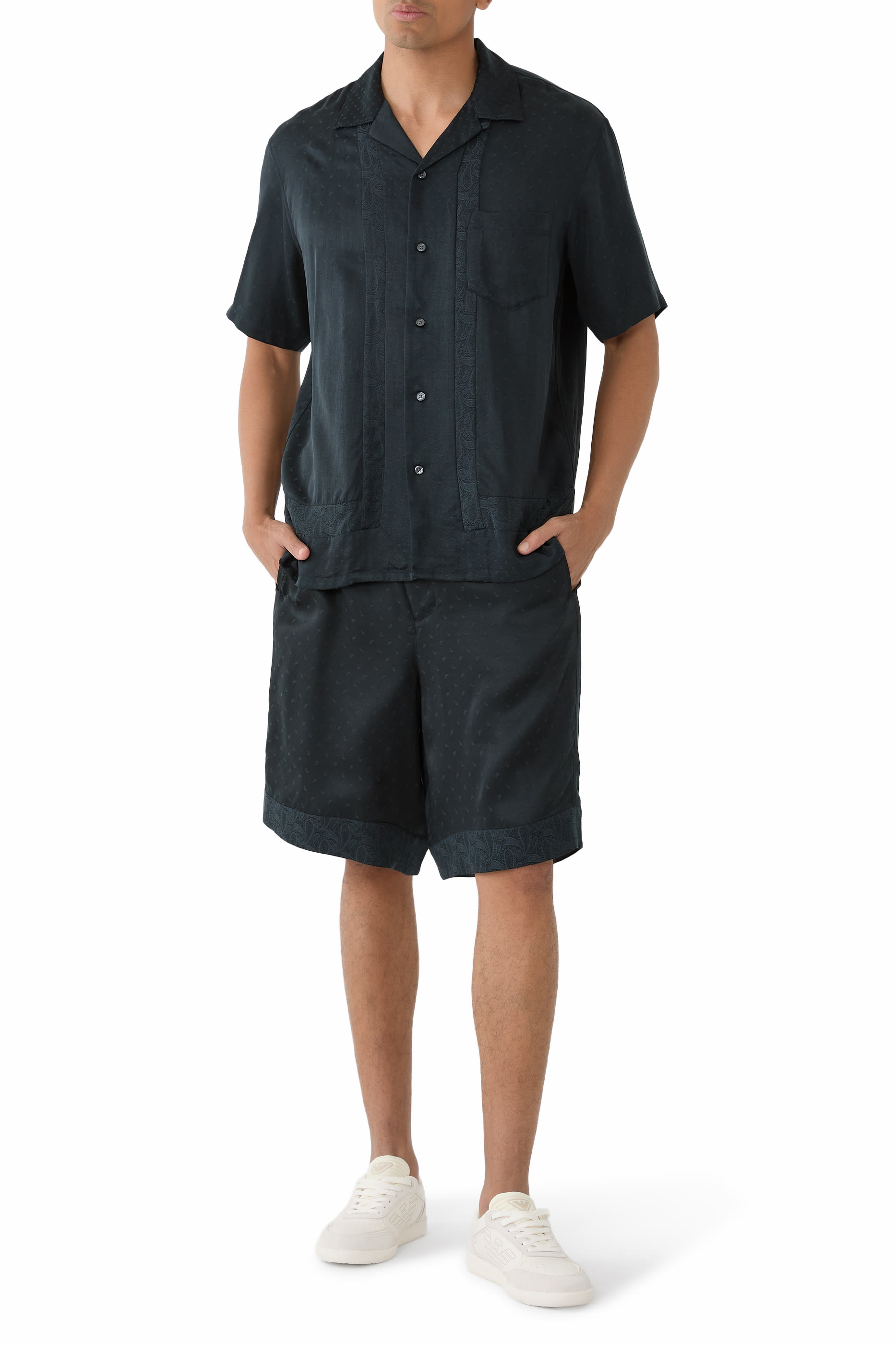 Paisley Print Bermuda Shorts 