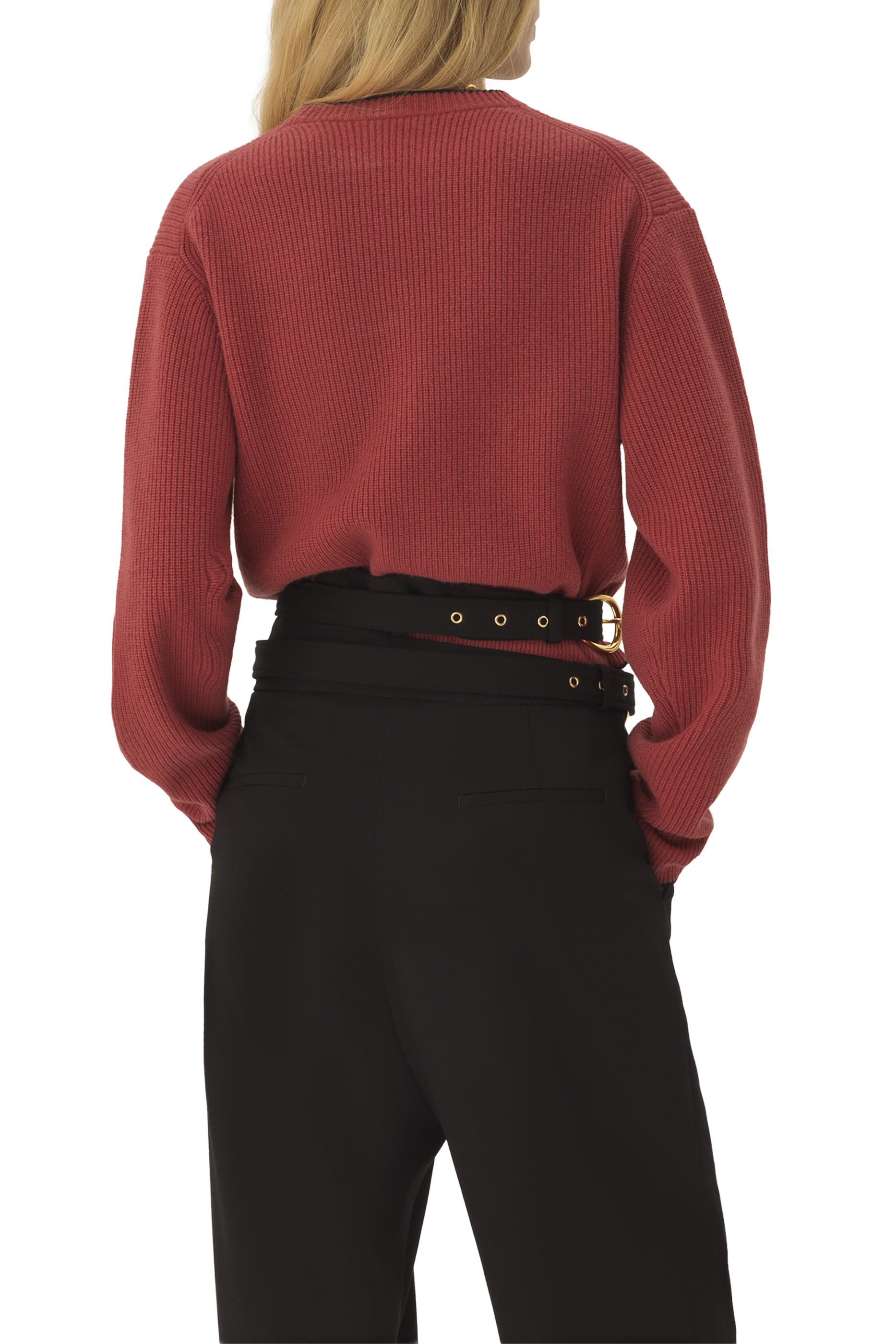  Cropped Fitted Logo Jumper