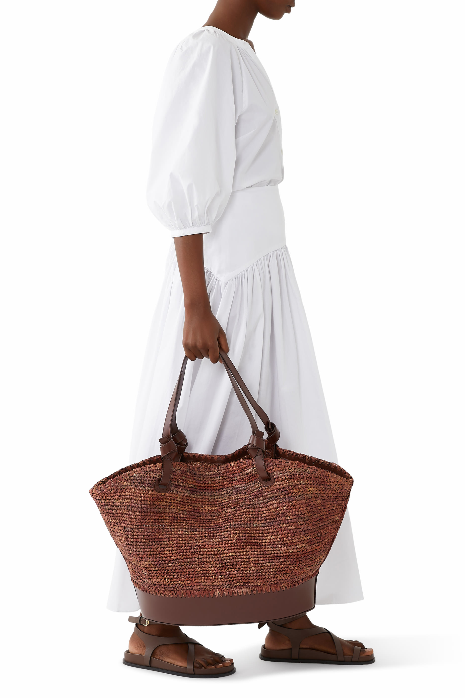 Squillo Raffia Tote Bag
