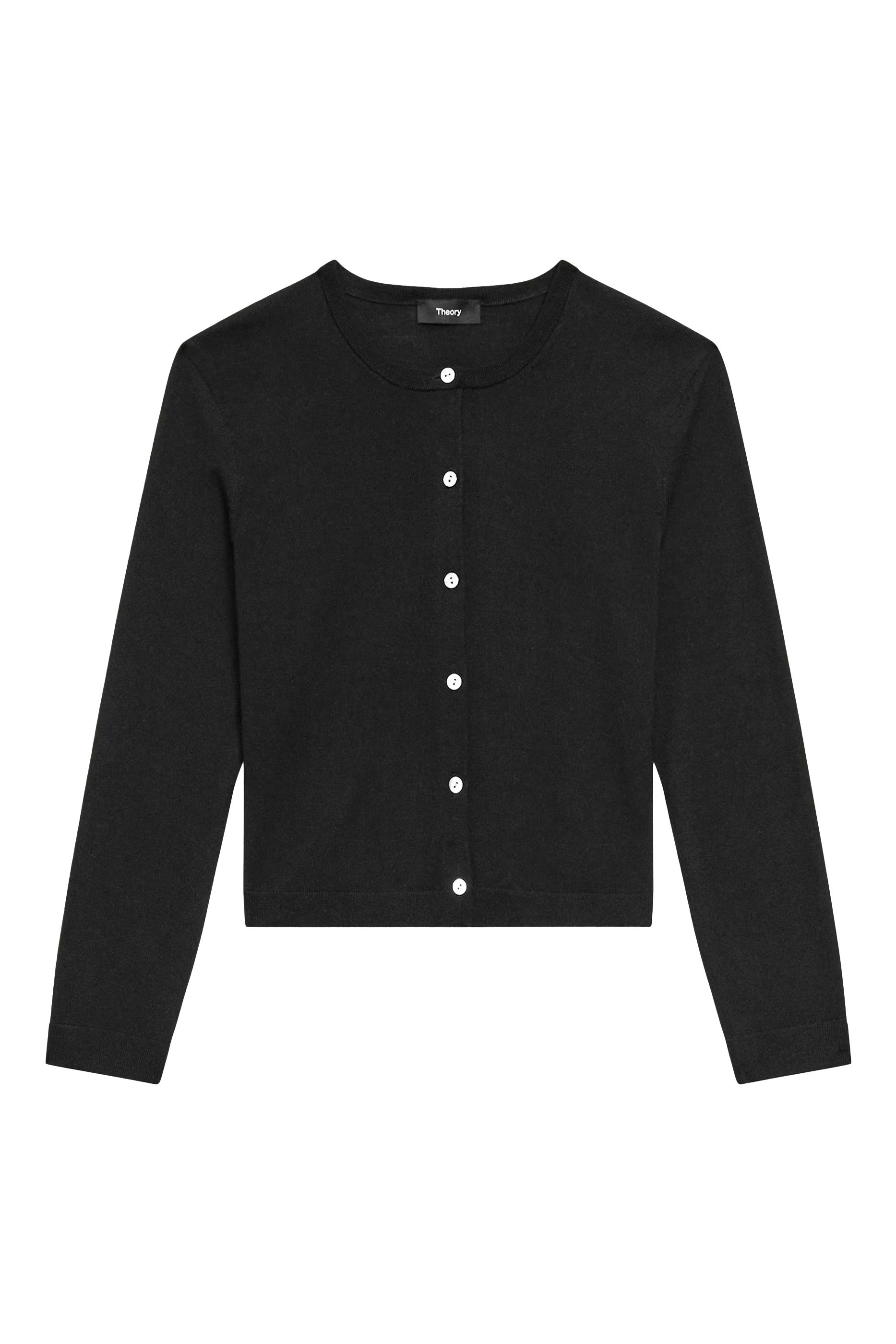 Cropped Cardigan in Merino Wool