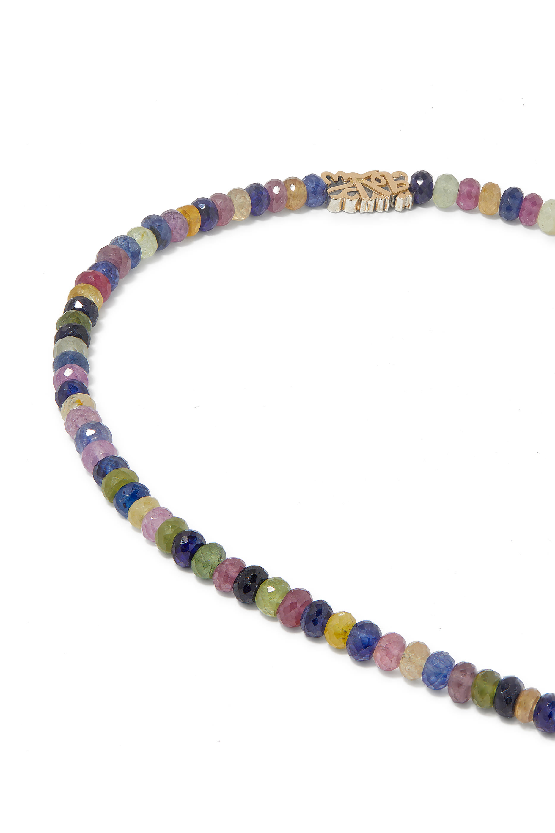 Nur Endearment Mercy Multi-Way Necklace, 18k Yellow Gold, Sterling Silver & Amethyst, Sapphire