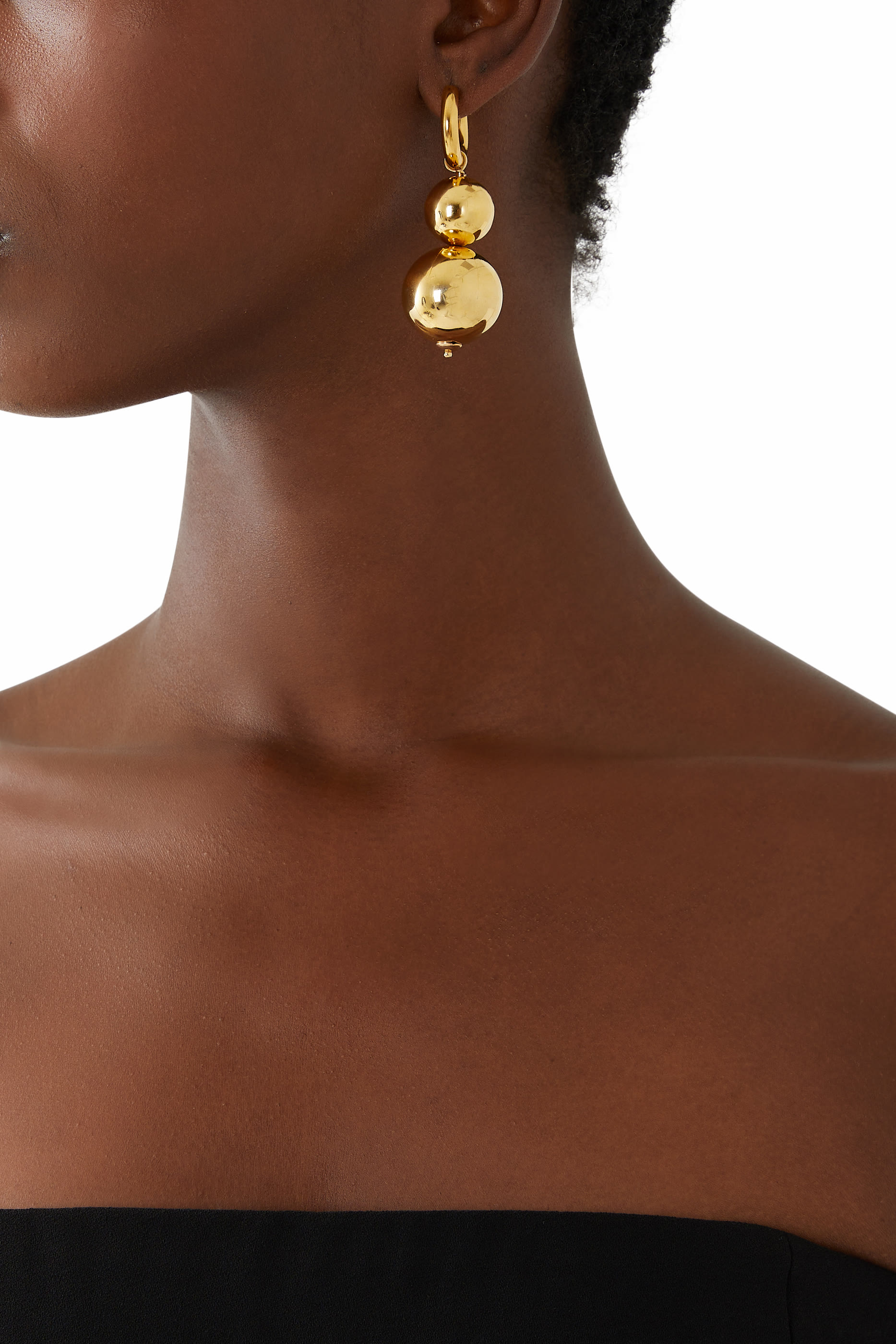 Mix & Match Earrings, 24k Gold-Plated Brass & Pearls