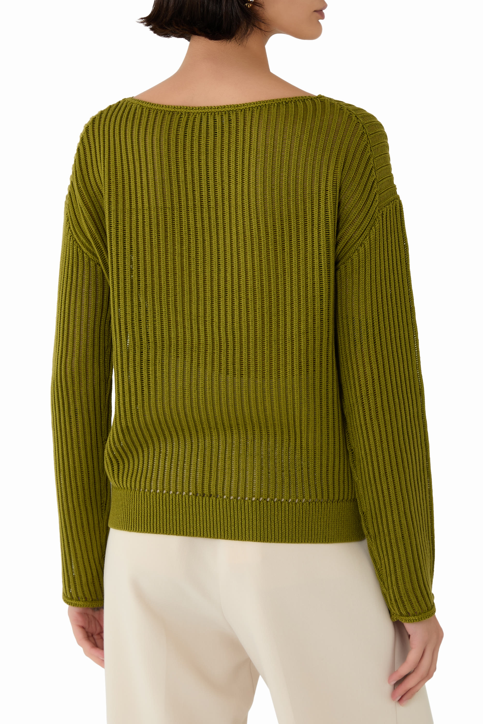 Ribbed Pima Cotton Sweater