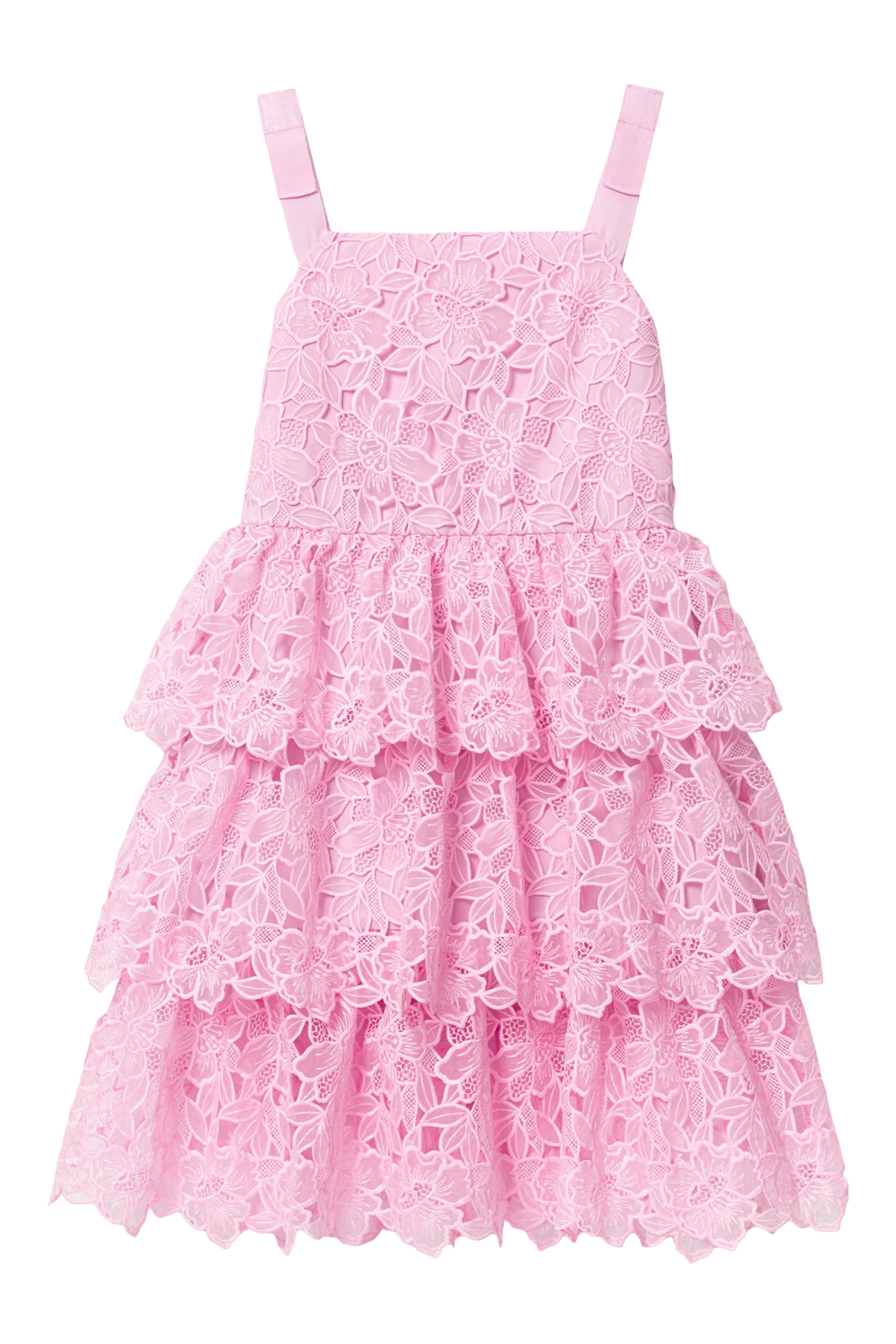 Kids Organza Lace Midi Dress