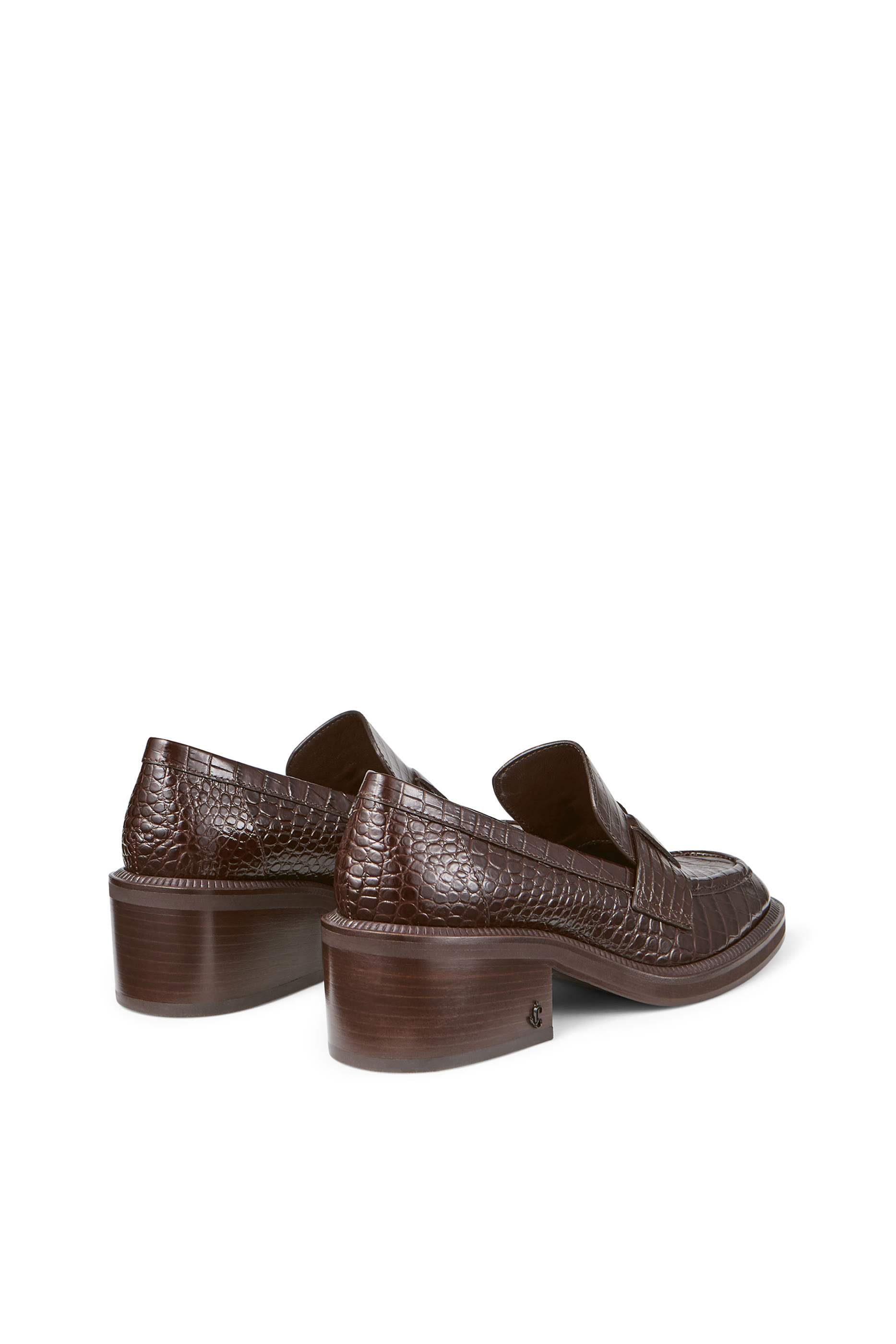  Tylor 60 Croc-Embossed Leather Loafers